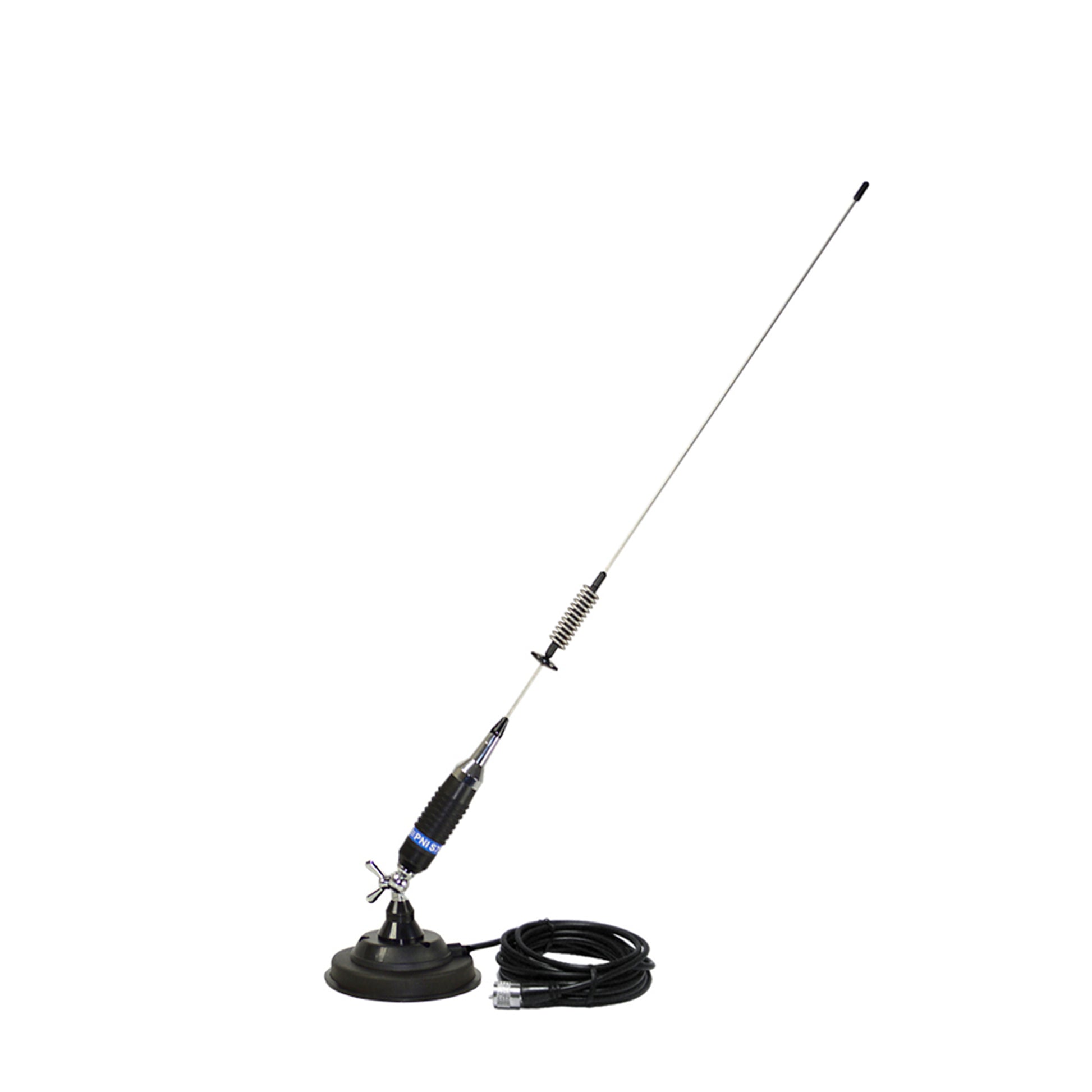 Antena CB PNI S75, 75 cm, cu fluture, magnet 125mm si reflectometru PNI SWR-300 pentru masurare SWR