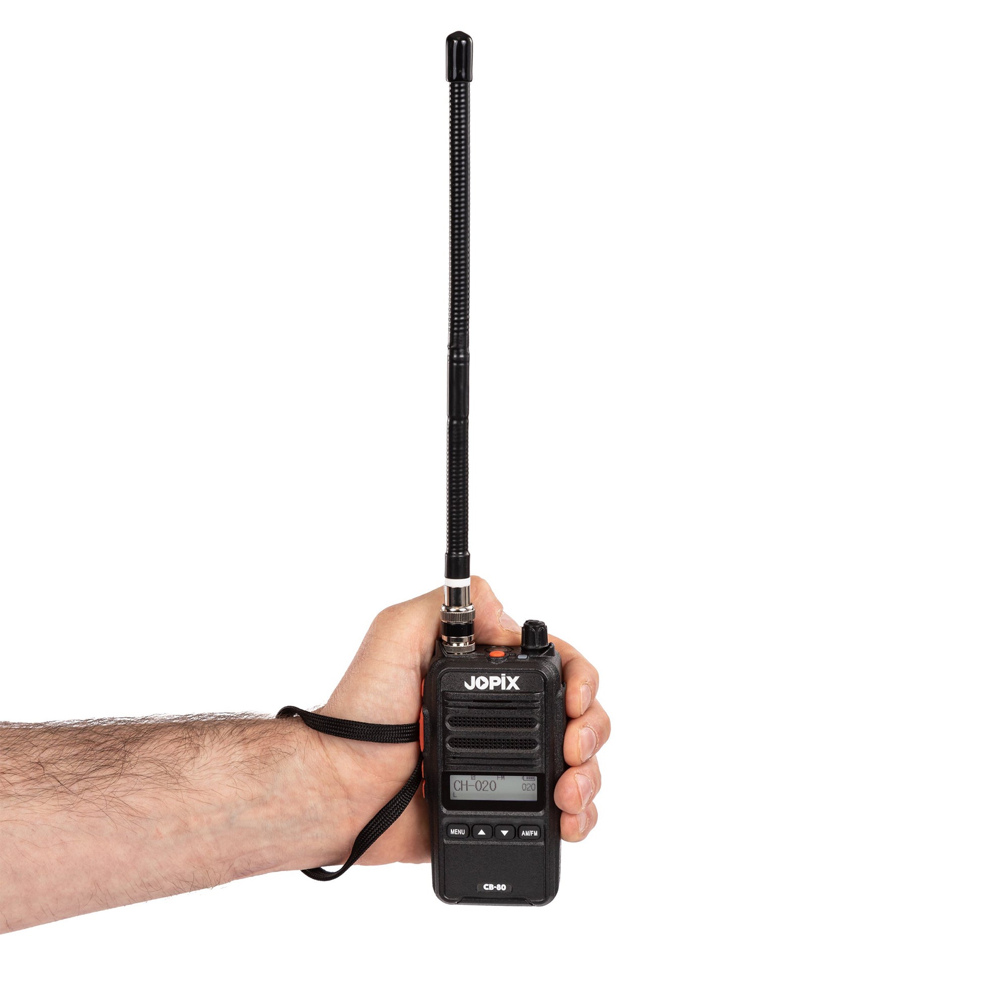 Statie radio portabila CB JOPIX CB-80 AM/FM, ASQ, 40CH, 4W, 2600 mAh Li-Ion, negru