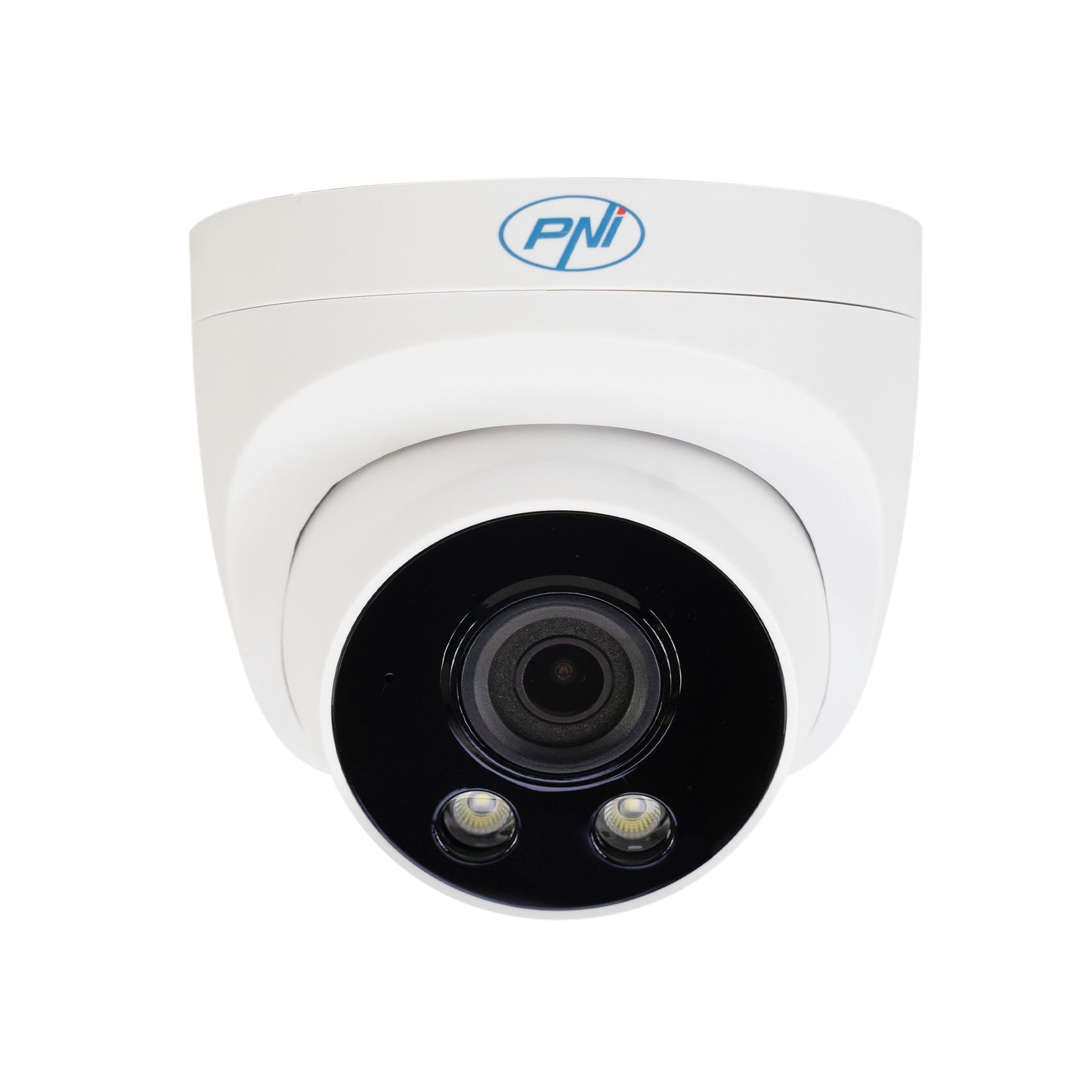 Camera supraveghere video PNI IP505J POE, 5MP, dome, 2.8mm, pentru exterior, alb