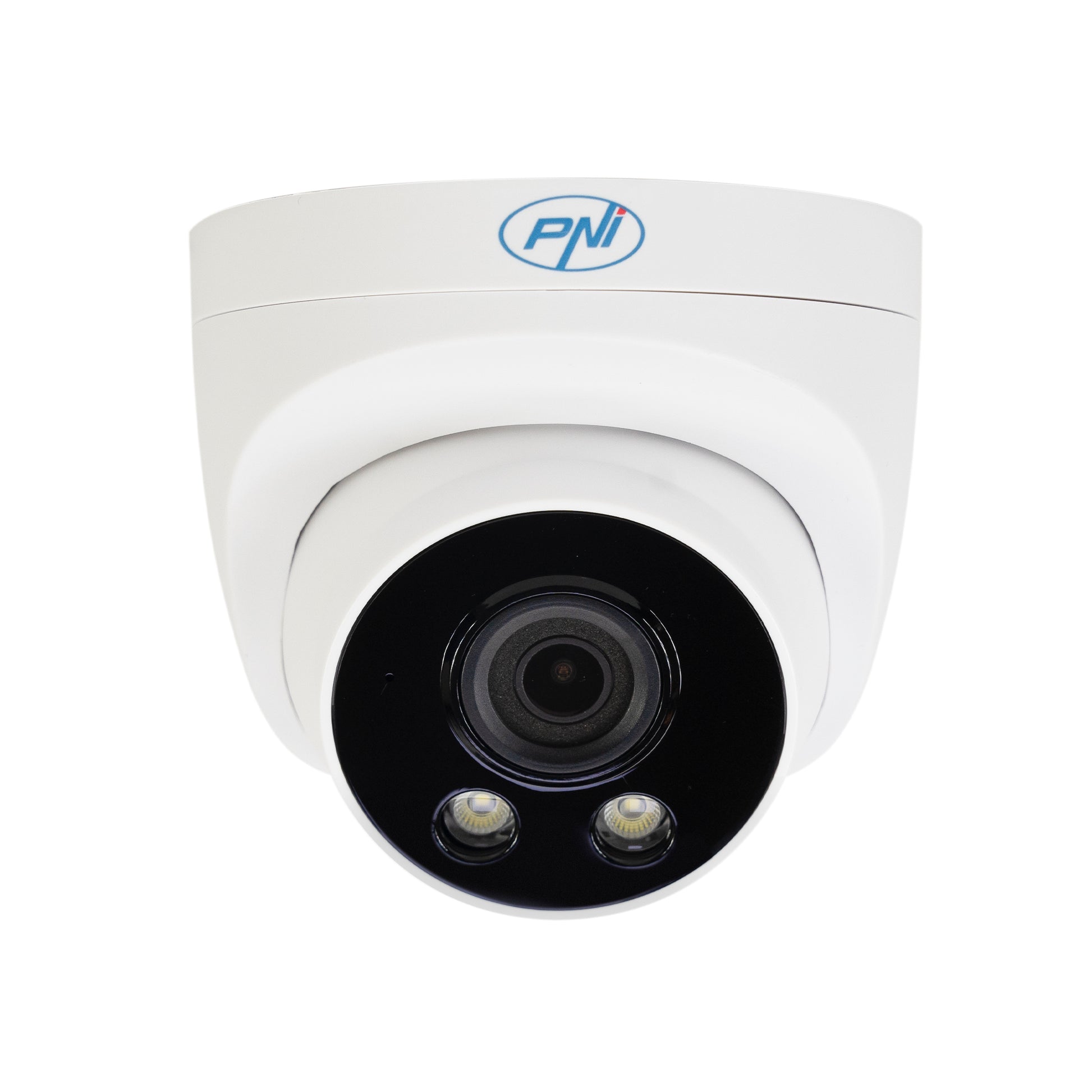 Camera supraveghere video PNI IP505J POE, 5MP, dome, 2.8mm, pentru exterior, alb