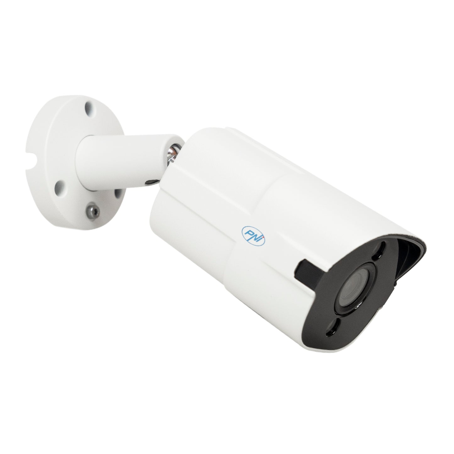 Camera supraveghere video PNI IP818J, POE, bullet 8MP, black light, lentila 2.8mm, pentru exterior, alb