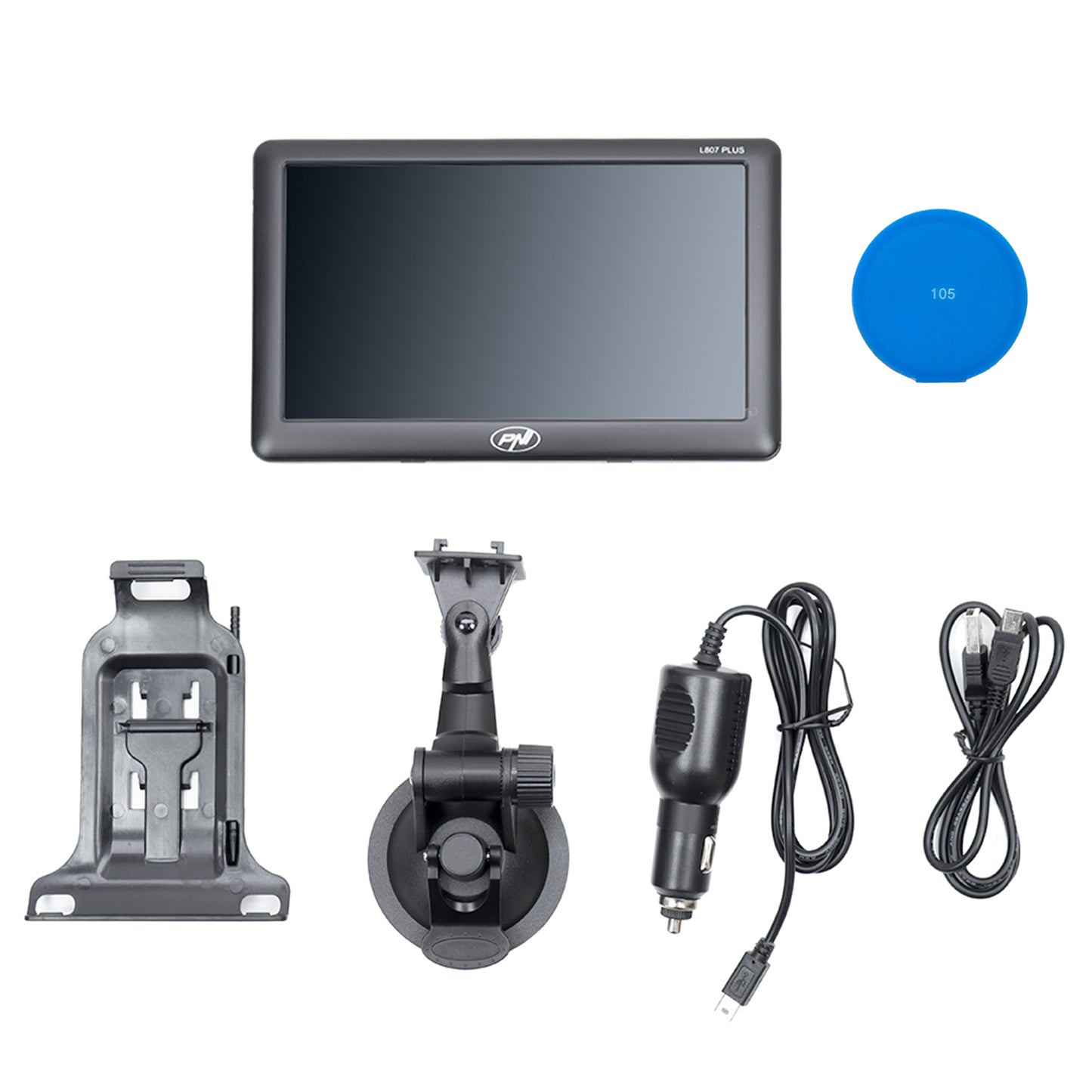 Sistem de navigatie GPS PNI L807 PLUS ecran 7 inch, 800 MHz, 256MB DDR, 8GB cu sticky Pad Blue inclus