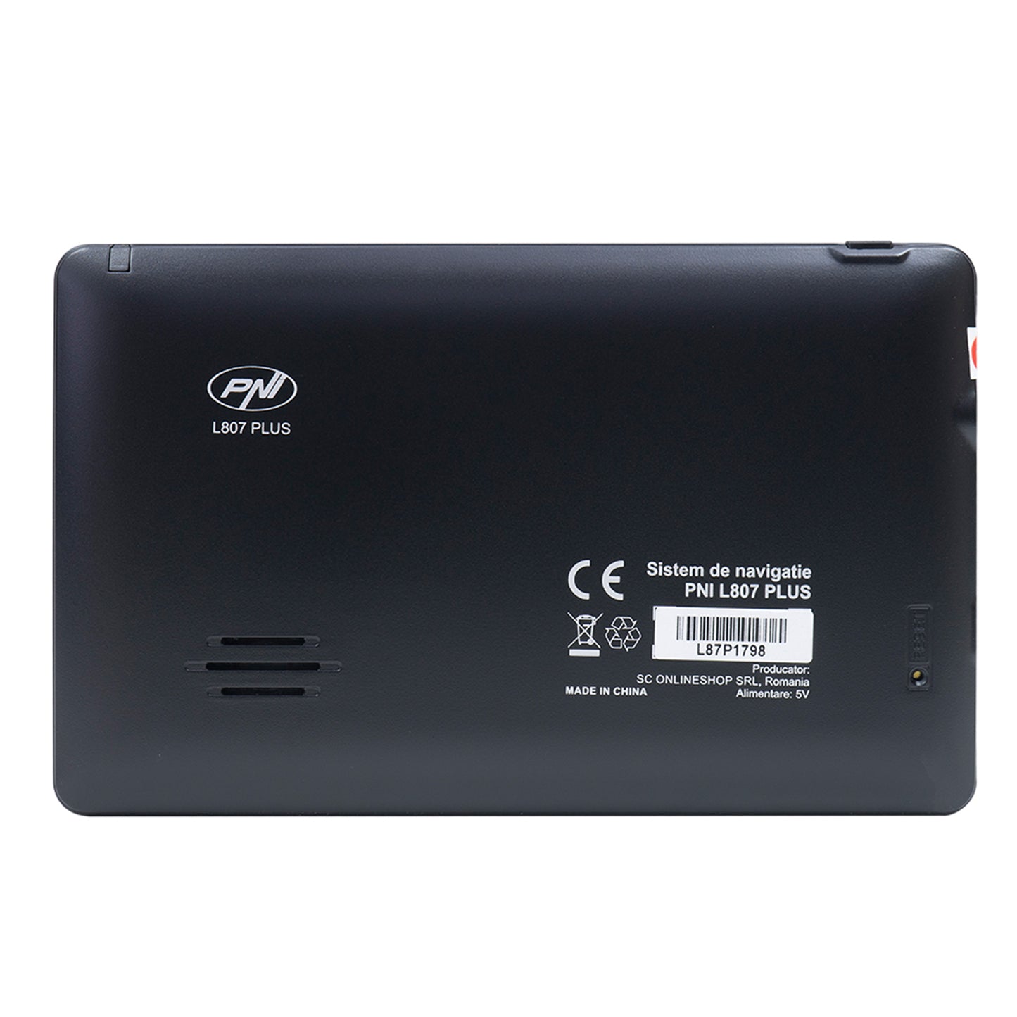 Sistem de navigatie GPS PNI L807 PLUS ecran 7 inch, 800 MHz, 256MB DDR, 8GB cu sticky Pad Blue inclus
