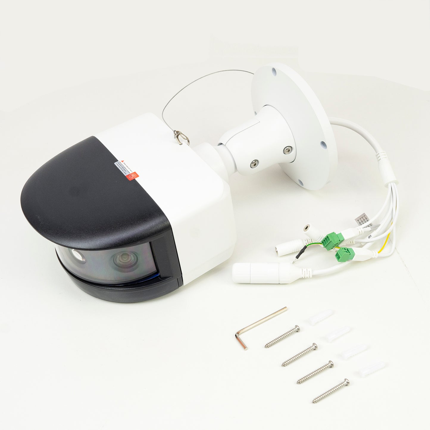 Camera supraveghere video PNI IP6424, 8MP, D-WDR, Zoom Digital, cu functii inteligente de detectie sau identificare, vedere panoramica 180 grade, 12V, POE, IP67