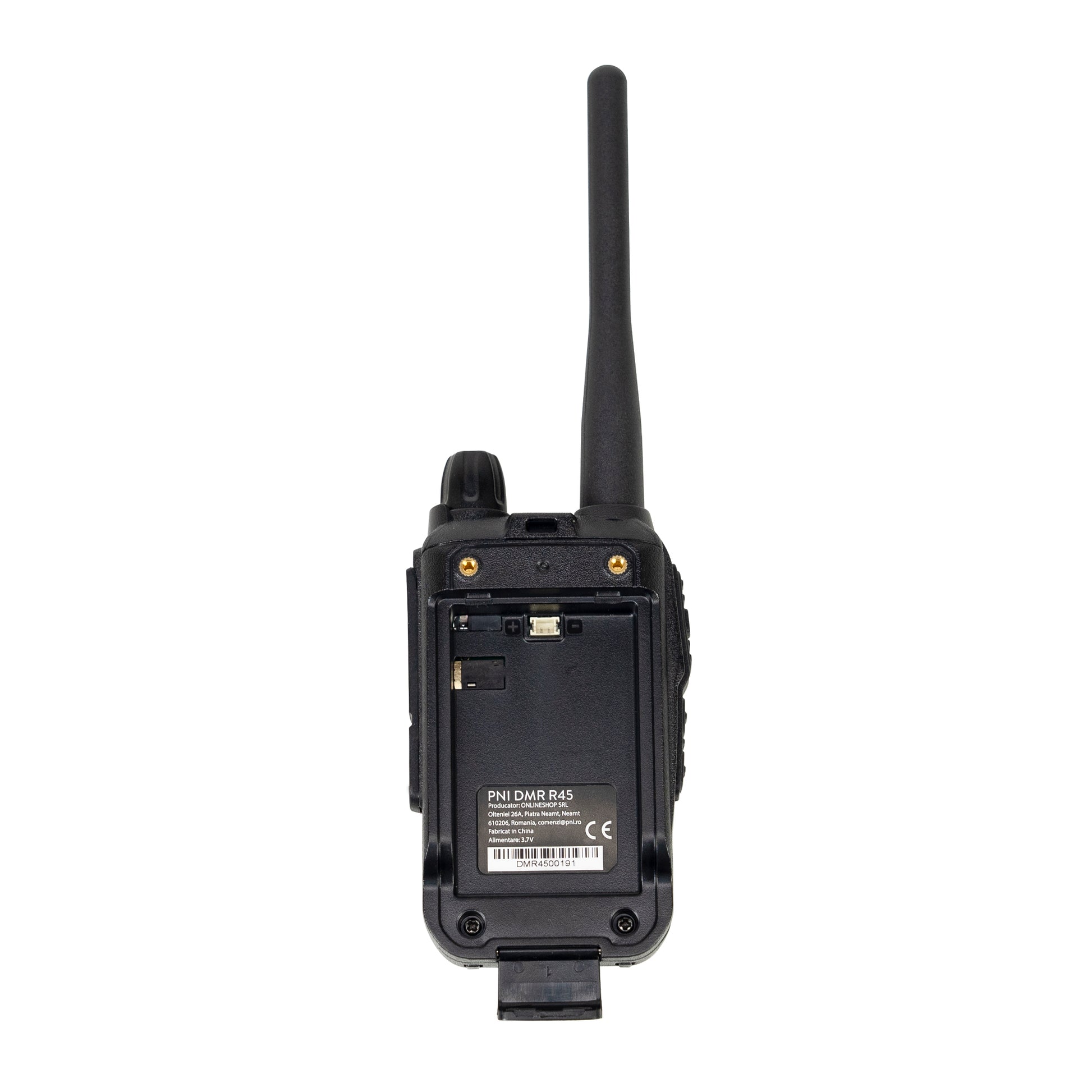 Statie radio portabila PNI DMR R45, digital si analogic, 446MHz, 16 canale digitale si 99 canale analogice, functie inregistrare voce, baterie Li-Ion 2000mAh