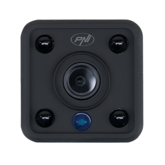 Pachet Mini camera de supraveghere spion PNI SafeHome PT945M 1080P WiFi, control prin Tuya Smart + Card de memorie MicroSD PNI 128GB cu adaptor SD