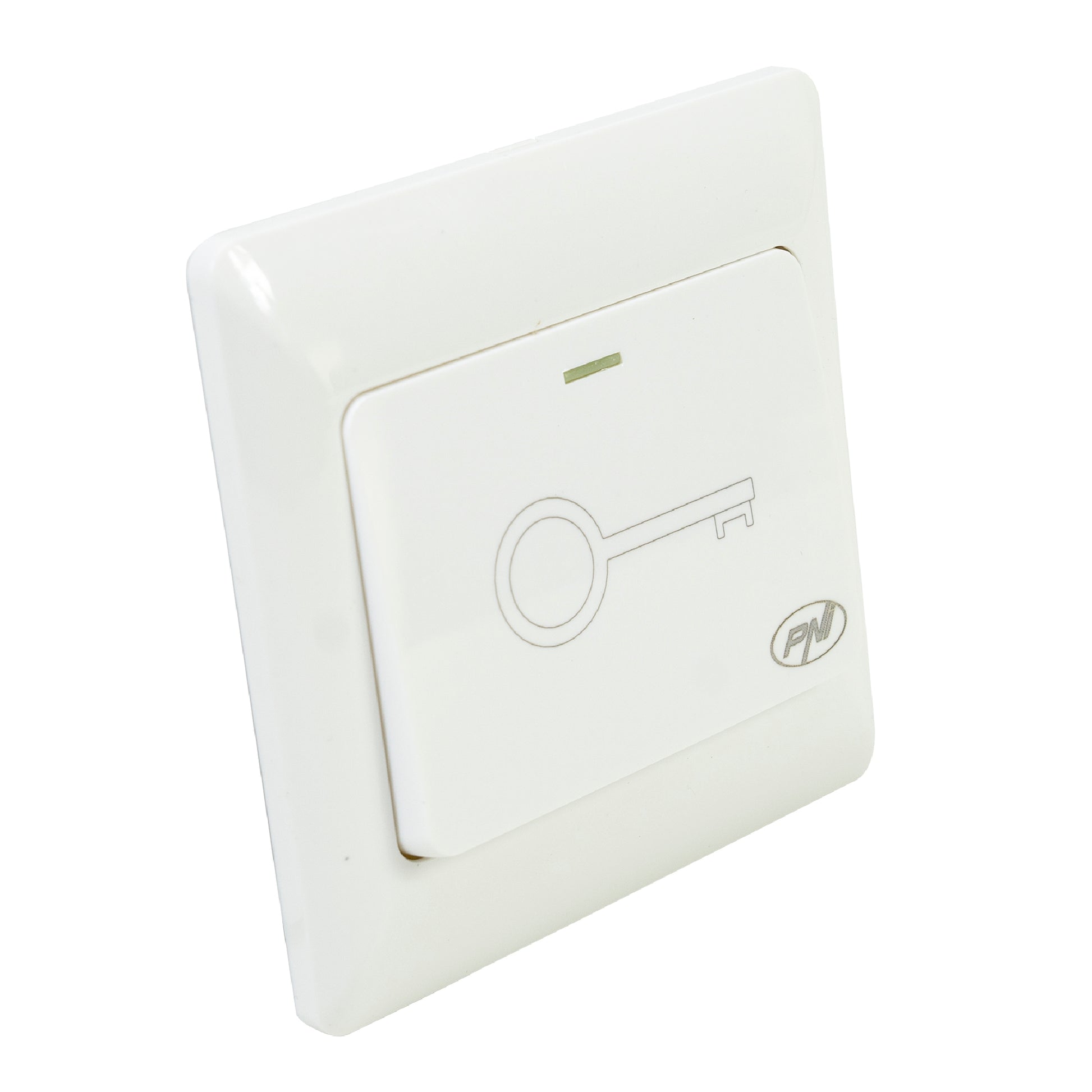 Intrerupator de acces incastrabil PNI PB101 contact iesire NO/COM, max. 36V 3A, alb