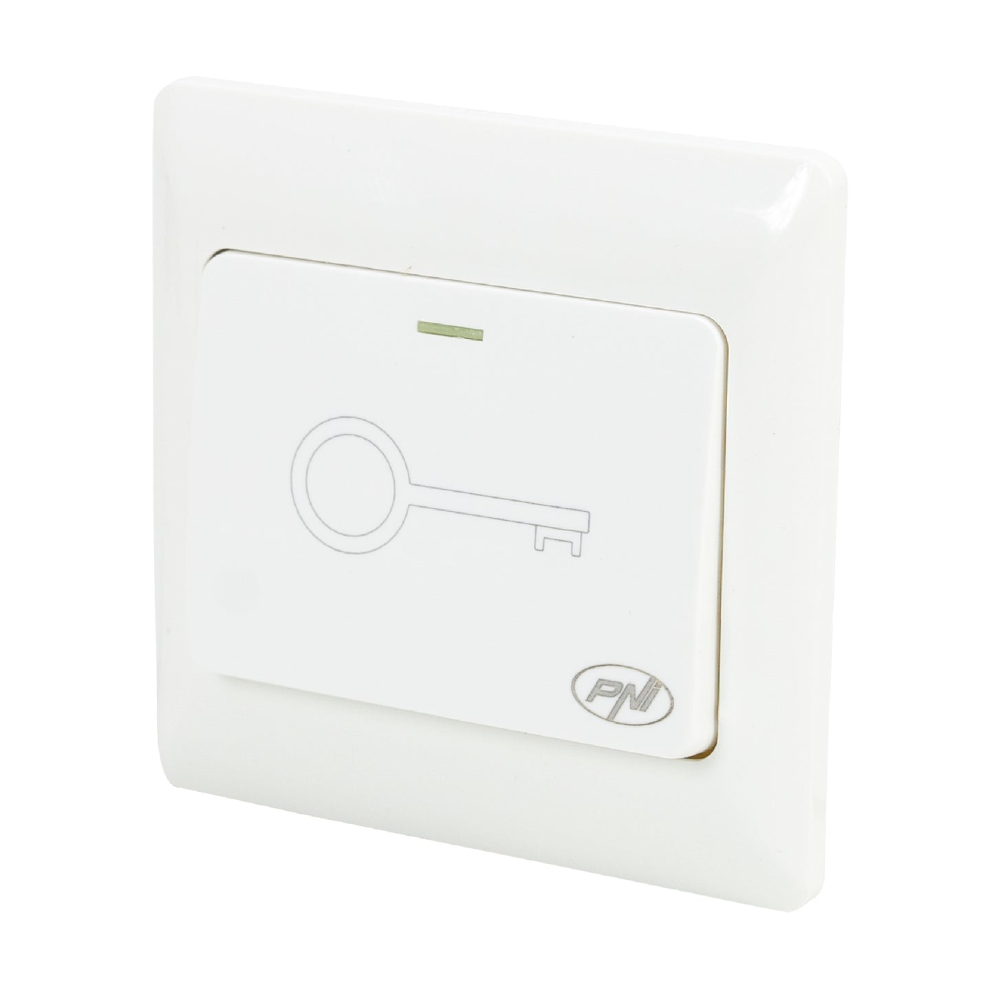 Intrerupator de acces incastrabil PNI PB101 contact iesire NO/COM, max. 36V 3A, alb