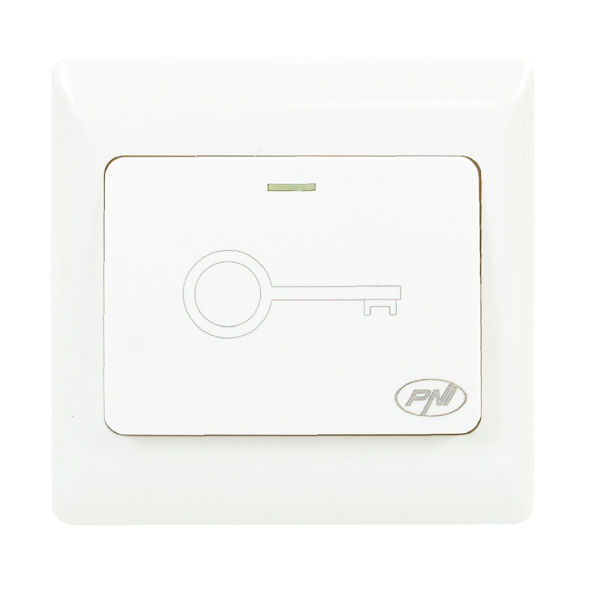 Intrerupator de acces incastrabil PNI PB101 contact iesire NO/COM, max. 36V 3A, alb