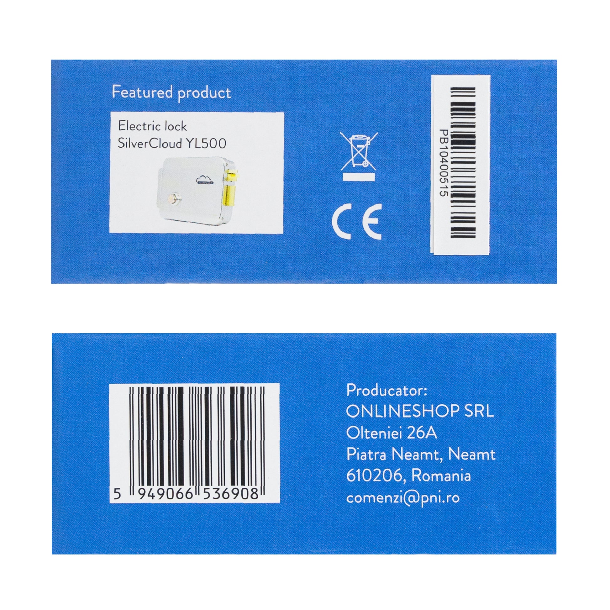Intrerupator de acces PNI PB104, cu touch, montaj aplicat, NO/NC/COM, 12V/24V DC, LED stare, metalic, 5 fire, IP65