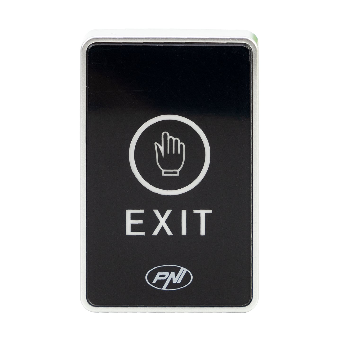Intrerupator de acces PNI PB104, cu touch, montaj aplicat, NO/NC/COM, 12V/24V DC, LED stare, metalic, 5 fire, IP65