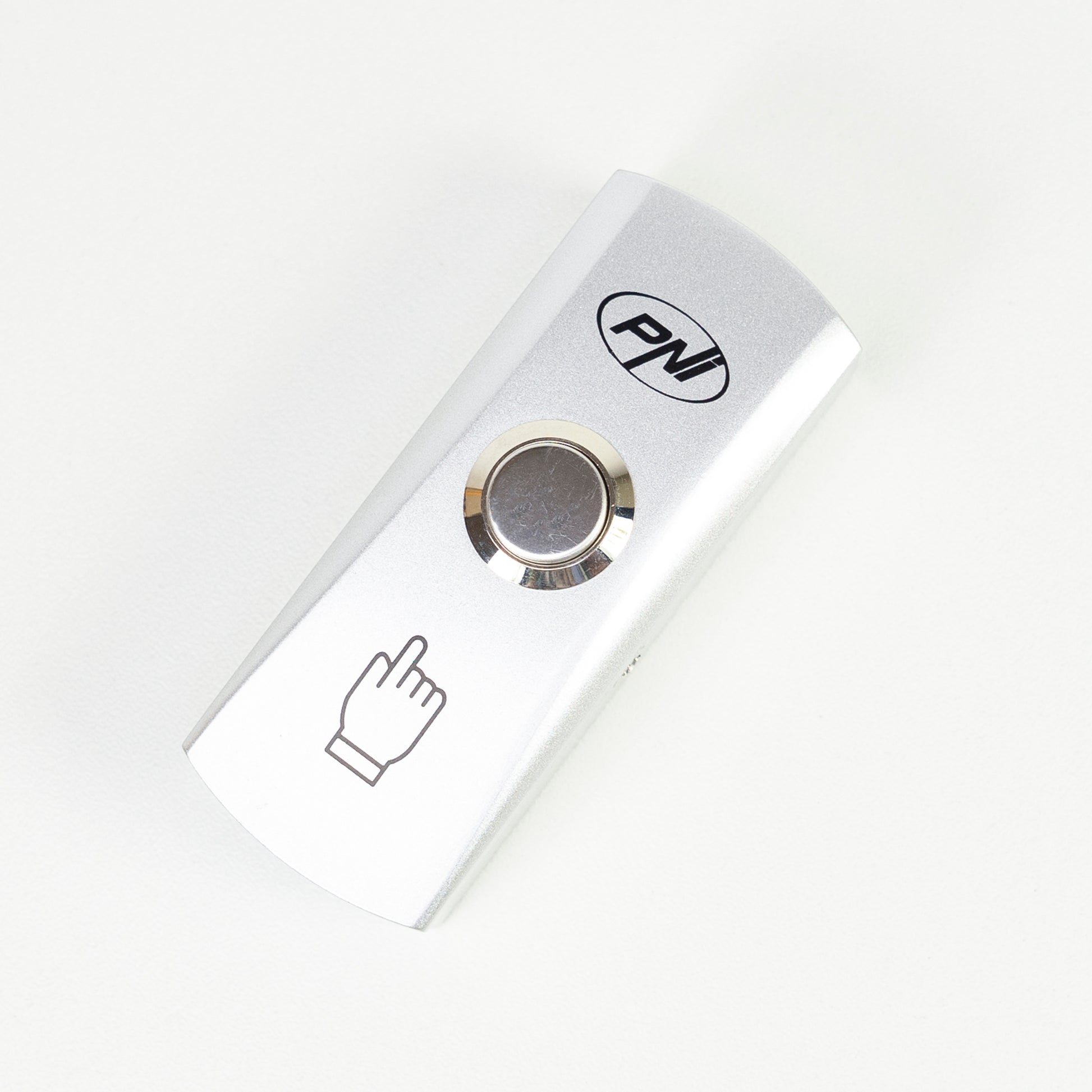 Buton de acces PNI PB410, contact iesire NO/COM, max. 12V/24V 0.5A, aliaj de zinc