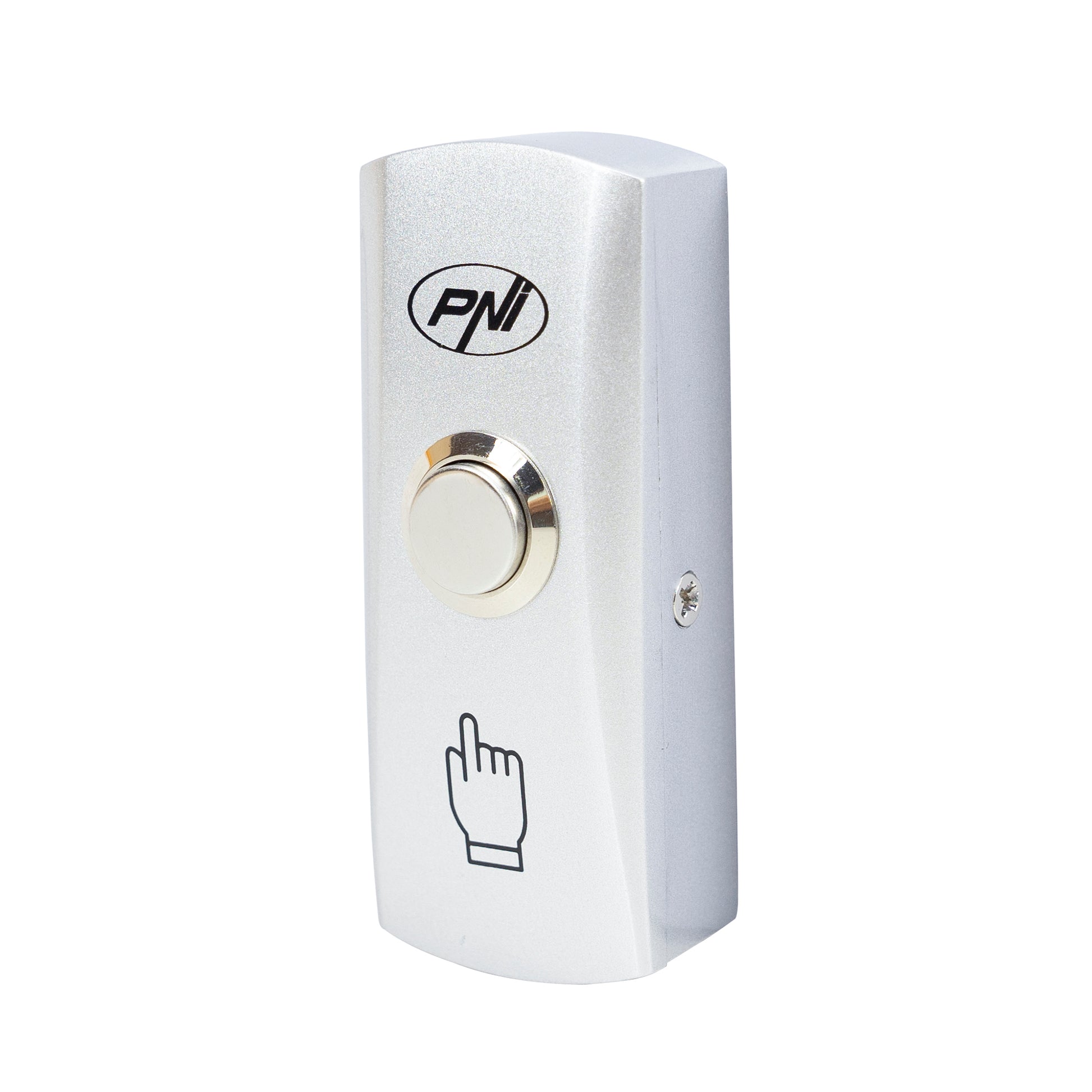 Buton de acces PNI PB410, contact iesire NO/COM, max. 12V/24V 0.5A, aliaj de zinc