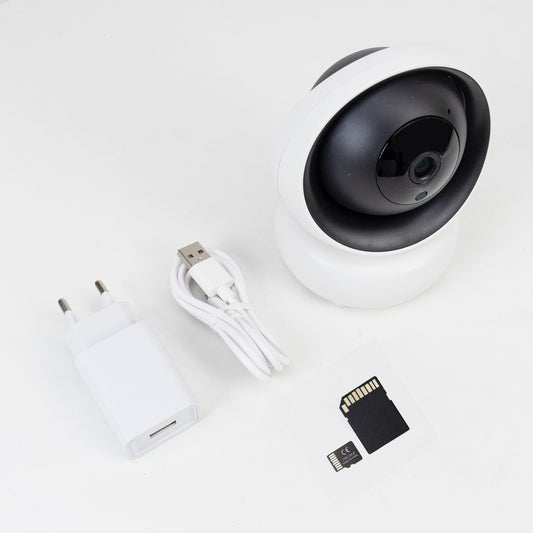 Pachet Camera supraveghere video PNI IP735 3Mp cu IP P2P + Card de memorie MicroSD PNI 128GB cu adaptor SD