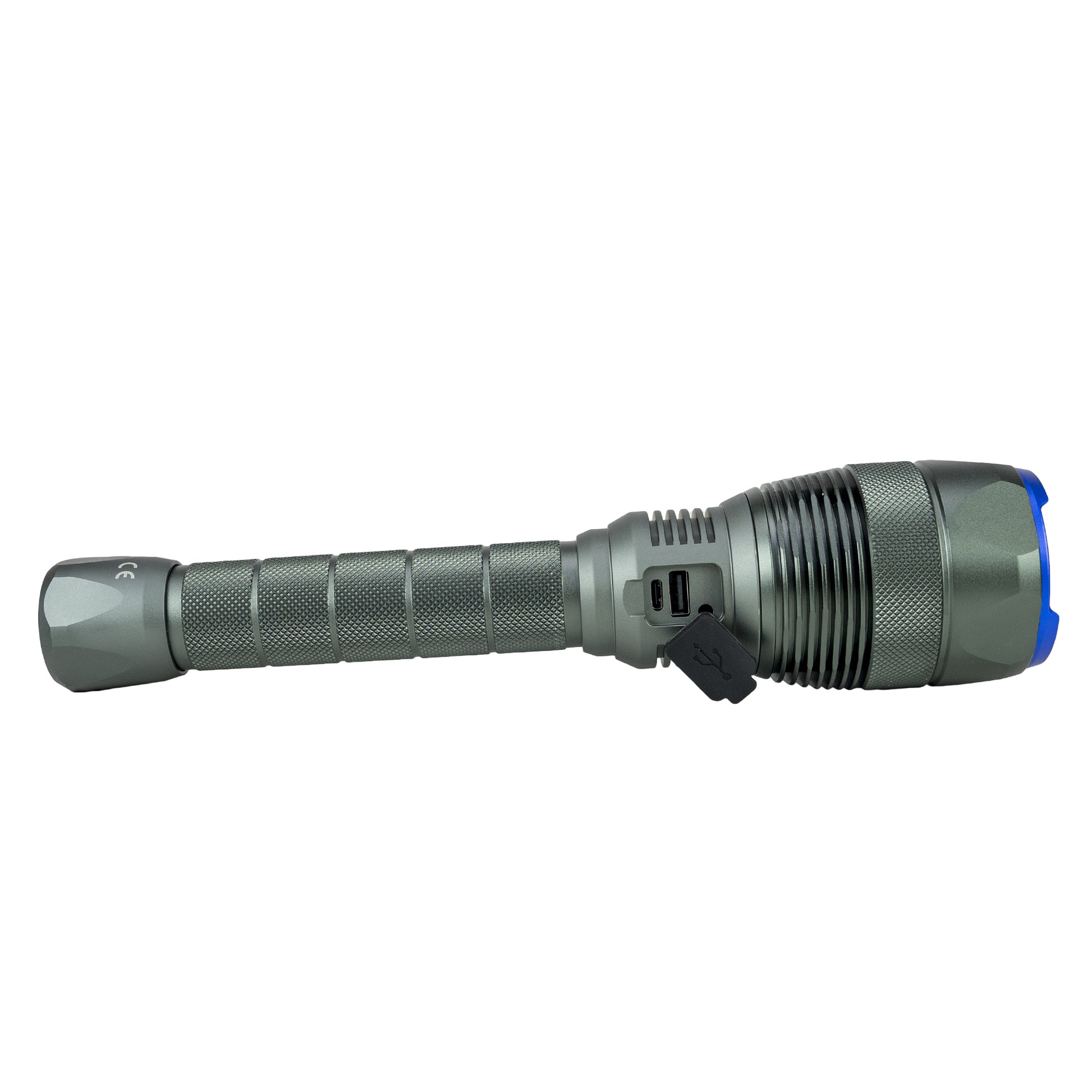 Lanterna PNI Adventure F810 cu LED 138 W, 3 niveluri iluminare plus Turbo, 12000 lumeni, zoom, pana la 250 m, acumulator 5000 mAh, IPX7, functie Power BanK