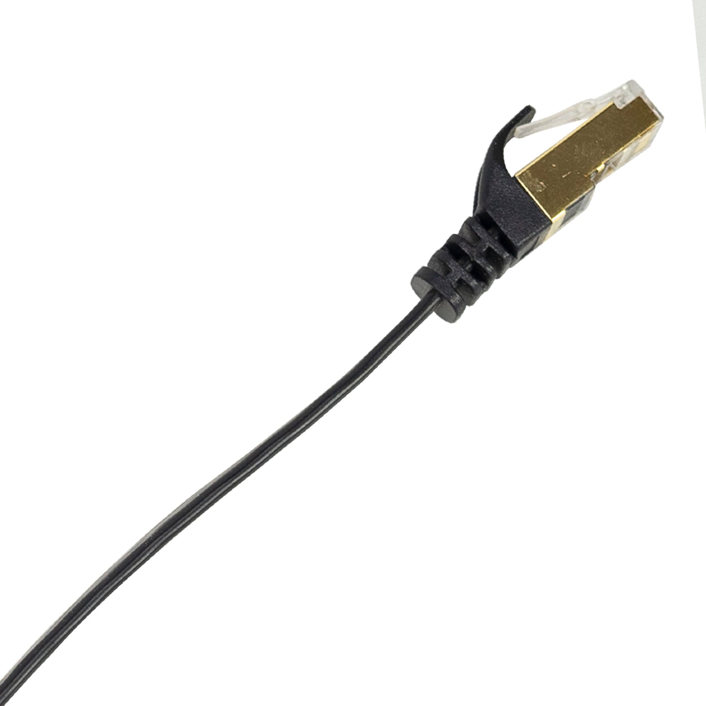 Cablu de retea plat S/STP CAT7 PNI U7150B, 2 x RJ45, 4 perechi de fire, 32AWG, cupru, 10 Gbps, 600 MHz, 15m, negru