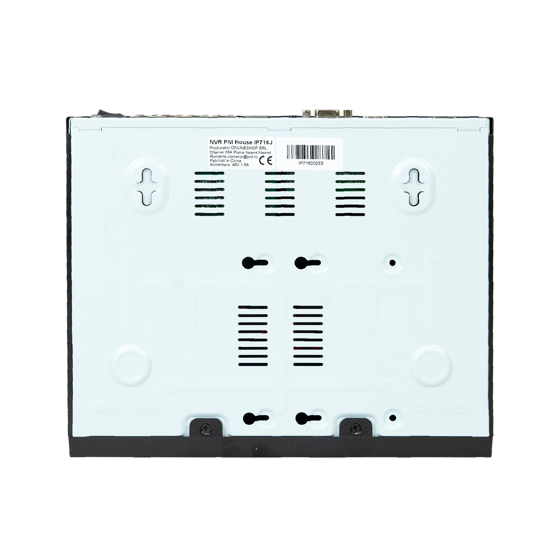Pachet supraveghere video NVR POE PNI House IP716J, 8 camere PNI IP515J, bullet 5MP, 2.8mm si 8 cabluri UTP CAT6 20 metri incluse
