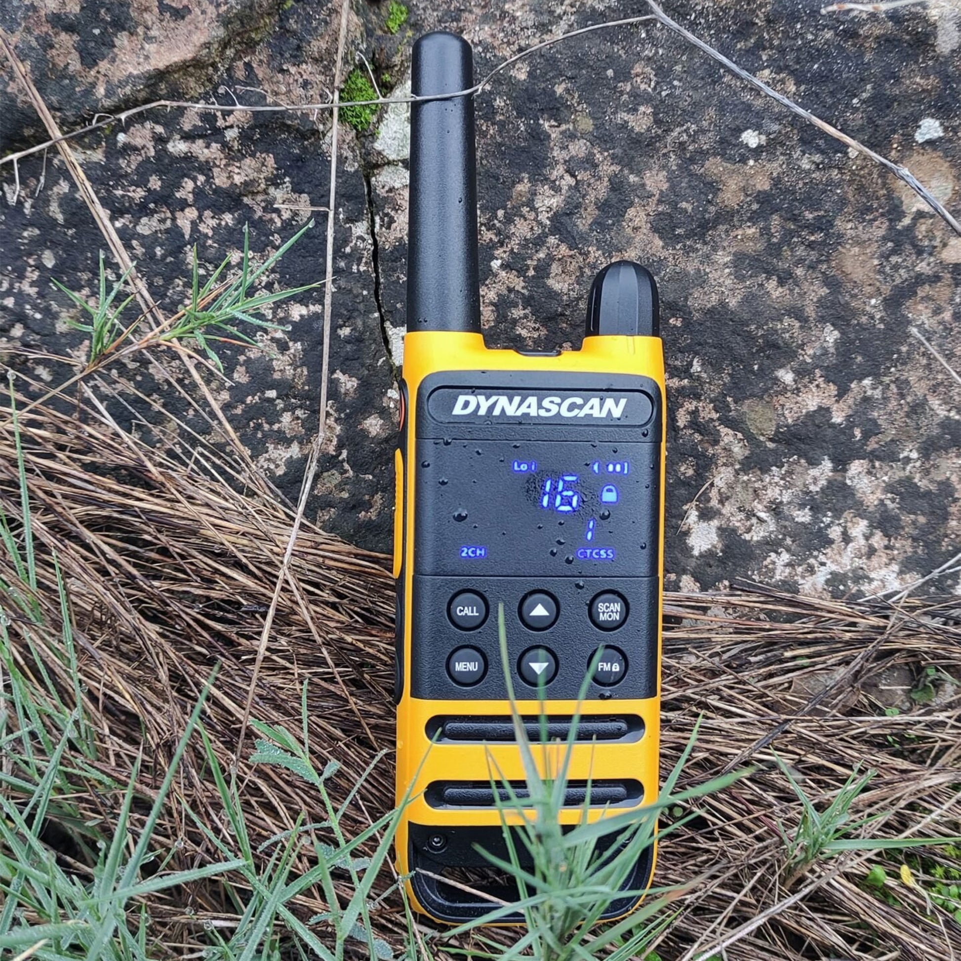 Statie radio portabila PMR PNI Dynascan P19, 446MHz, 0.5W, 16CH, IP54, set 2 bucati
