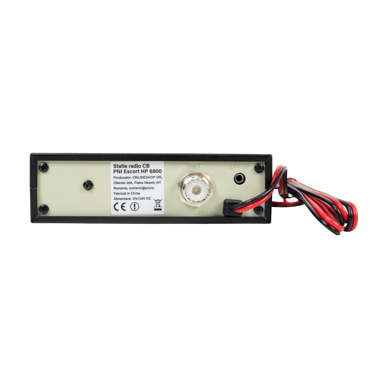 Statie radio CB PNI Escort HP 6800 ASQ, 12/24 V, MP3 player, mufa USB, 4W, AM-FM, mufa de bricheta inclusa