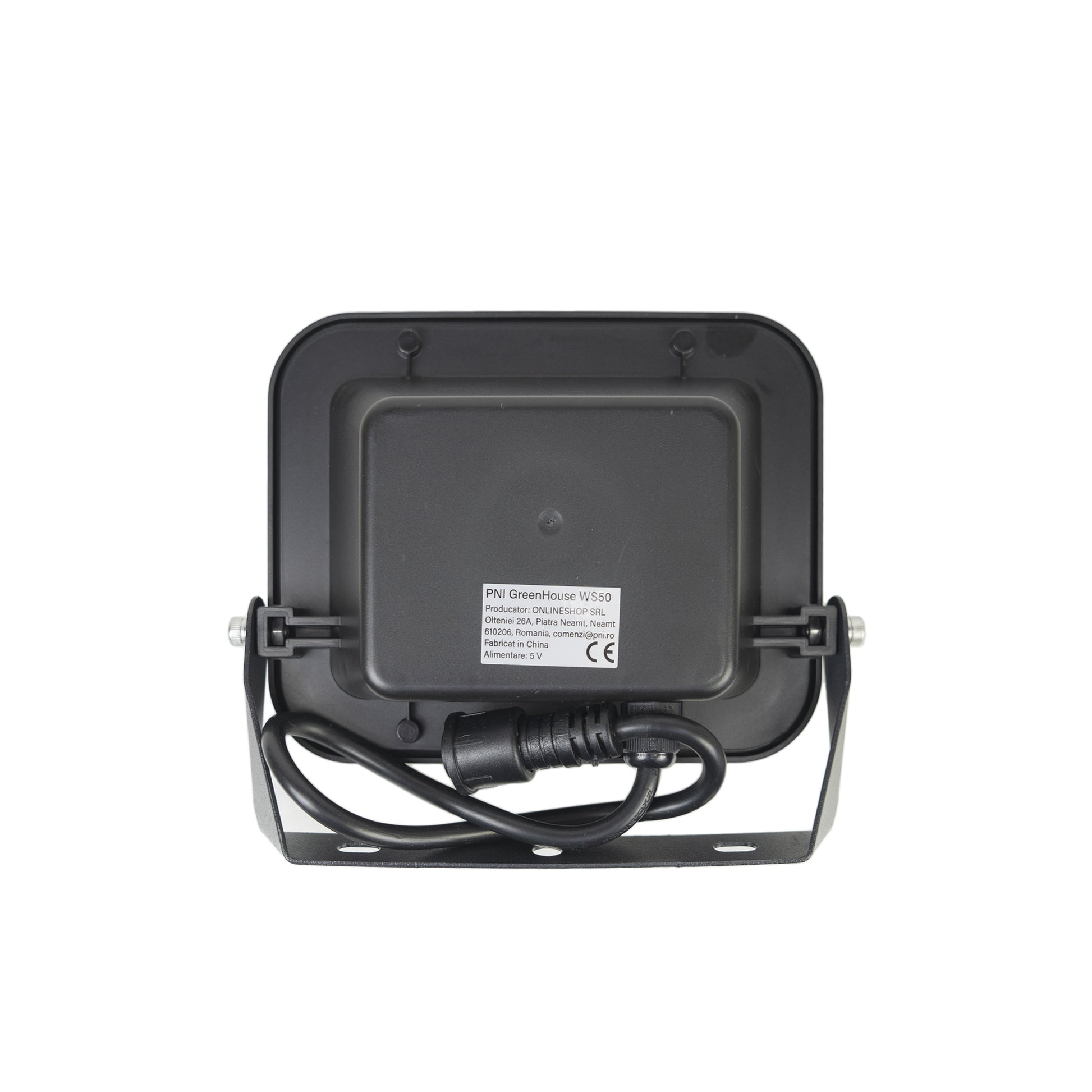 Reflector LED PNI GreenHouse WS50 50W cu panou solar, acumulator 6000mAh, telecomanda, timing si luminozitate reglabila, 6500 K, IP65