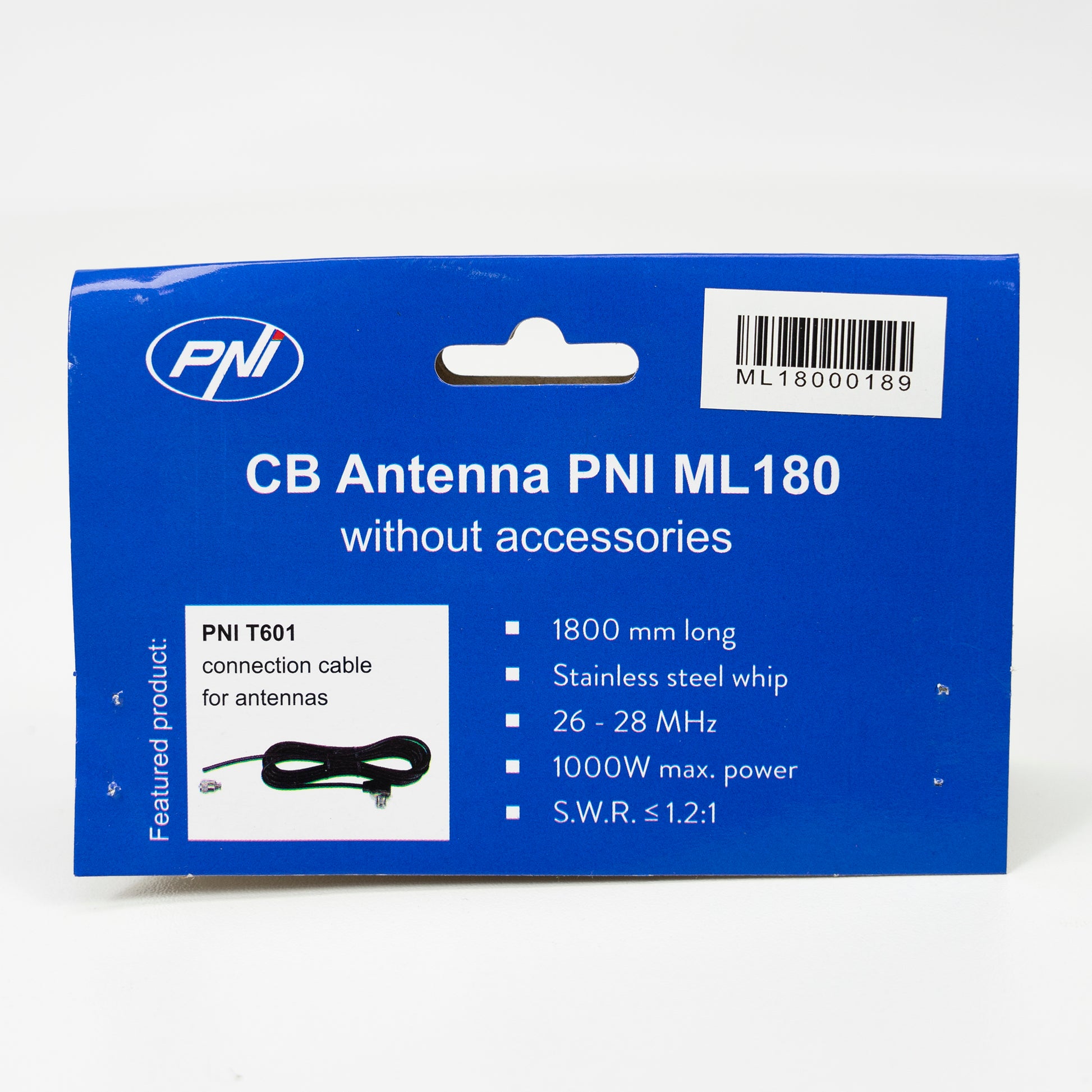 Antena CB PNI ML180 lungime 194 cm, 26-30MHz, 1000W, fara cablu
