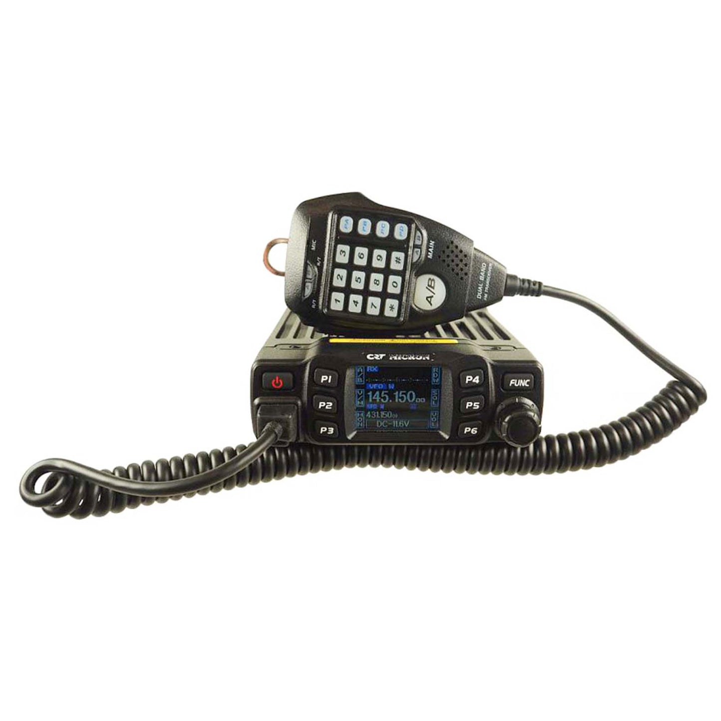 Pachet Statie radio VHF/UHF CRT MICRON UV dual band 144-146Mhz - 430-440Mhz + Cadou Sticky Pad Blue