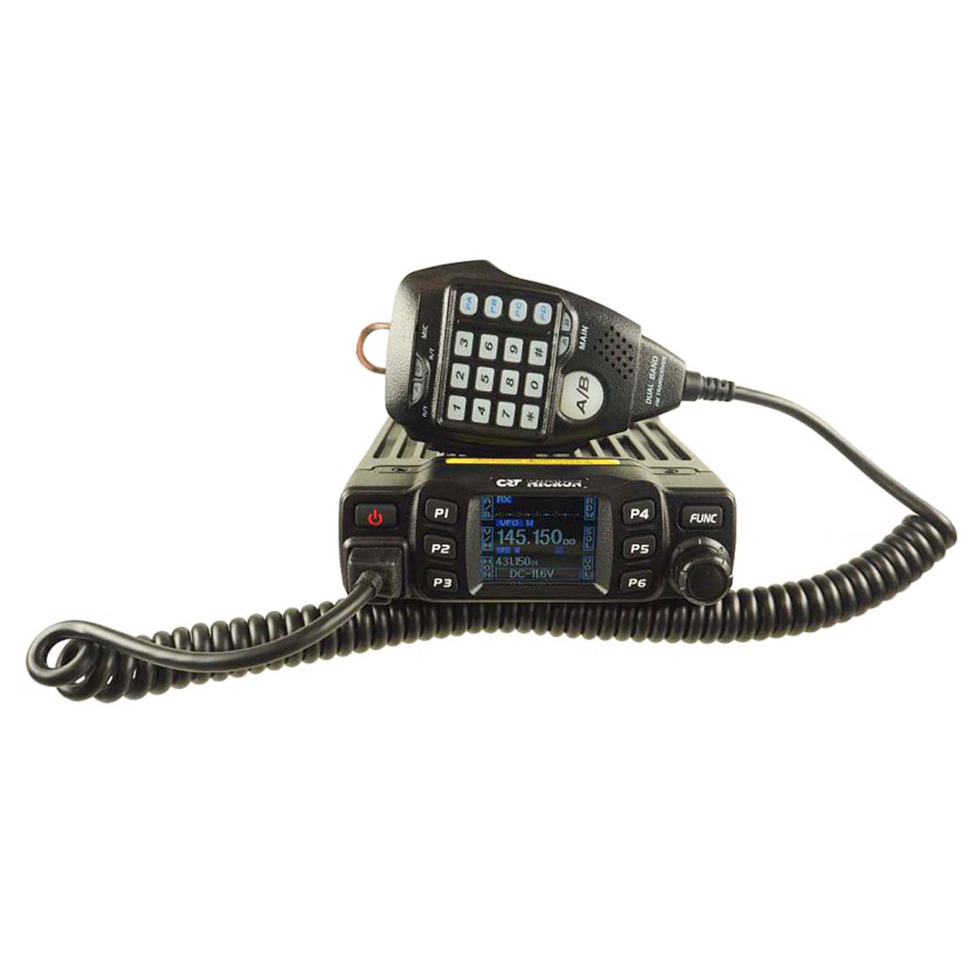 Pachet Statie radio VHF/UHF CRT MICRON UV dual band 144-146Mhz - 430-440Mhz + Cadou Sticky Pad Blue