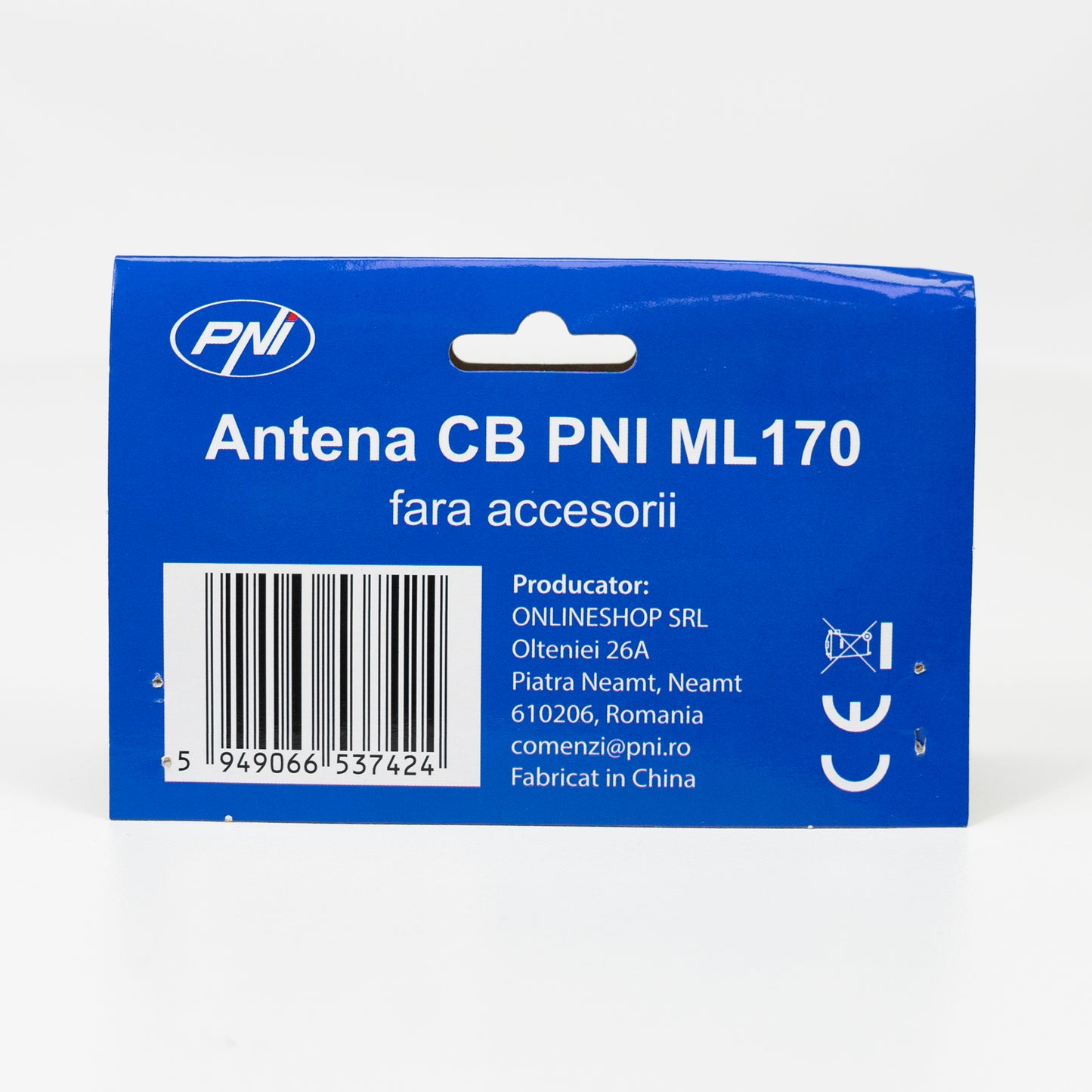 Antena CB PNI ML170 lungime 168 cm, 26-30 MHz, 1000W, fara cablu