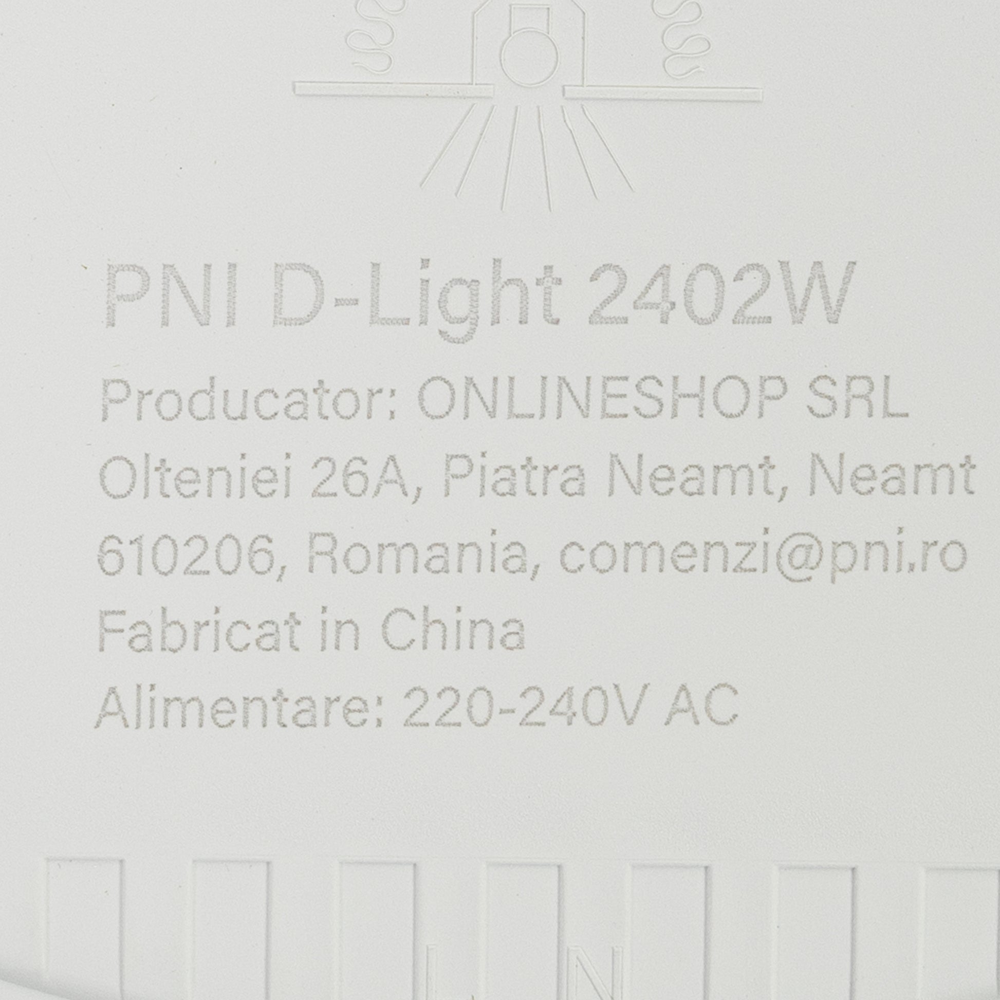 Plafoniera LED PNI D-Light 2402W 24W, incastrabila, rotunda 29 cm, 6500K, alimentare 230V, 2640 lm, alb