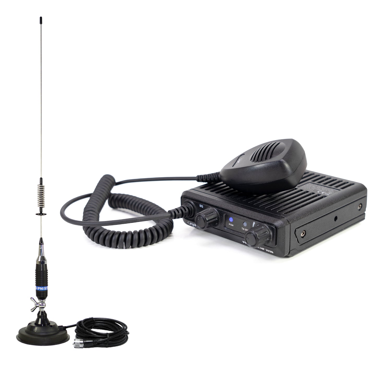 Kit Statie radio CB PNI Escort HP 2020 un singur canal 22 cu antena CB PNI S75 cu magnet