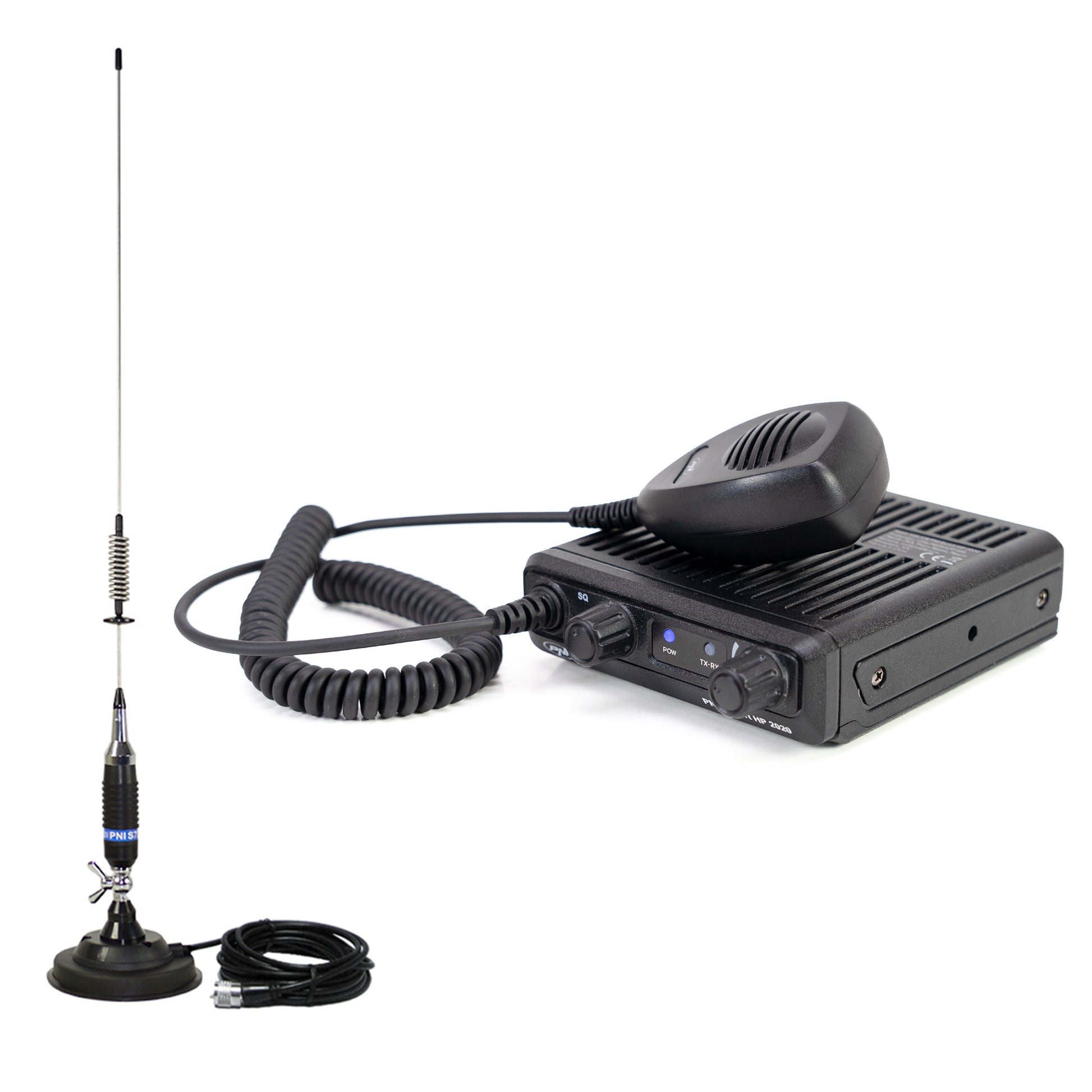 Kit Statie radio CB PNI Escort HP 2020 un singur canal 22 cu antena CB PNI S75 cu magnet
