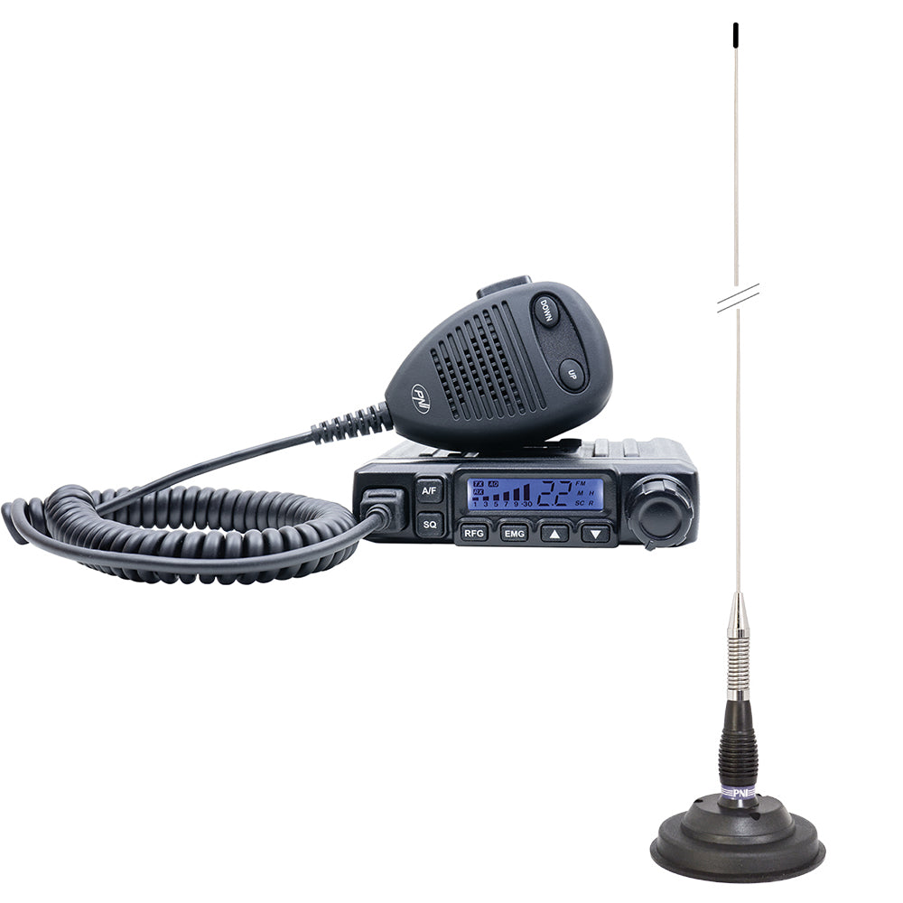 Pachet Statie radio CB PNI Escort HP 6500 ASQ + Antena CB PNI ML100 cu magnet inclus
