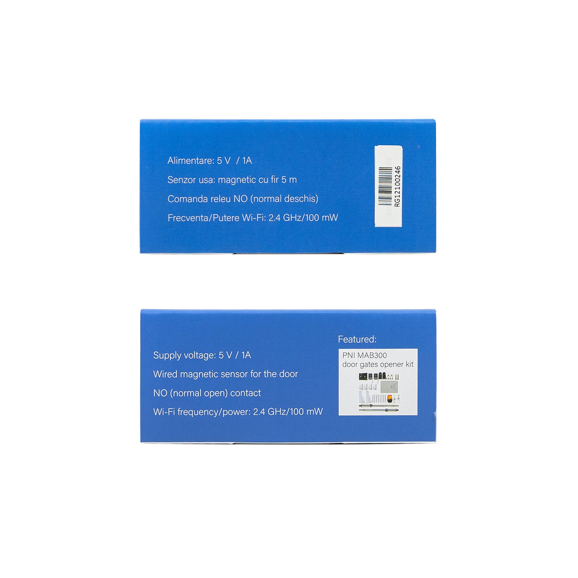 Releu inteligent PNI SmartHome RG121 cu Wi-Fi pentru comanda deschidere usa garaj/poarta, compatibil cu aplicatia Tuya, alimentare 5 V