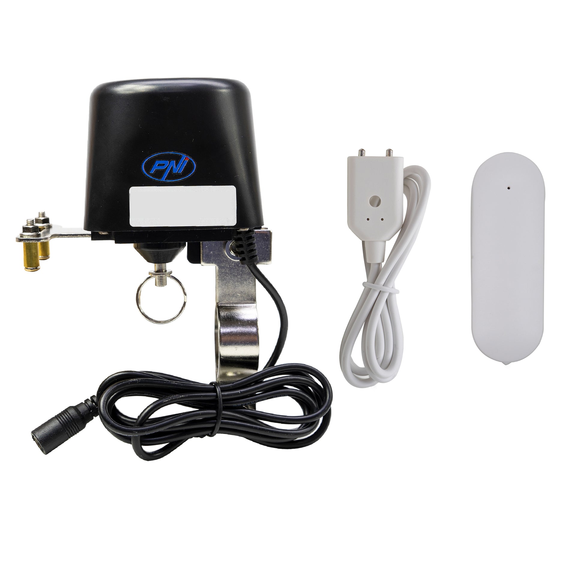Kit anti-inundatie valva inteligenta PNI Safe House HS540 pentru alimentare conducta apa/gaz si senzor apa PNI SafeHouse HS530, compatibil cu aplicatia Tuya
