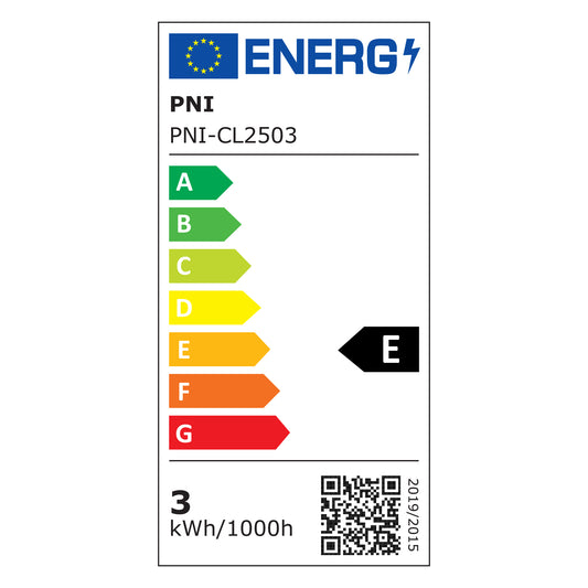 Spot LED PNI D-Light CL2503 3W, incastrabil, rotund 9 cm, 6400K, alimentare 230V, 330 lm, alb rece
