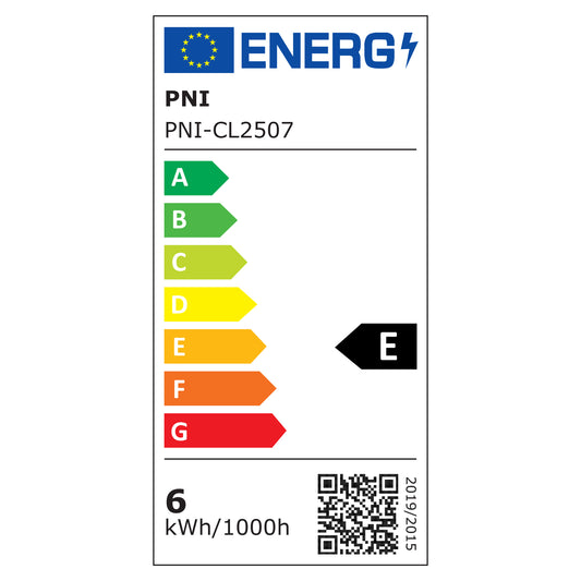 Spot LED PNI D-Light CL2507 6W, incastrabil, rotund 12 cm, 4200K, alimentare 230V, 660 lm, alb neutru