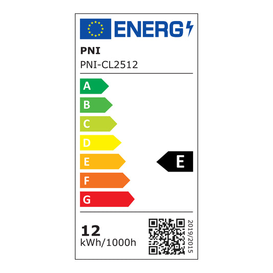 Spot LED PNI D-Light CL2512 12W, incastrabil, rotund 17 cm, 4200K, alimentare 230V, 1320 lm, alb neutru