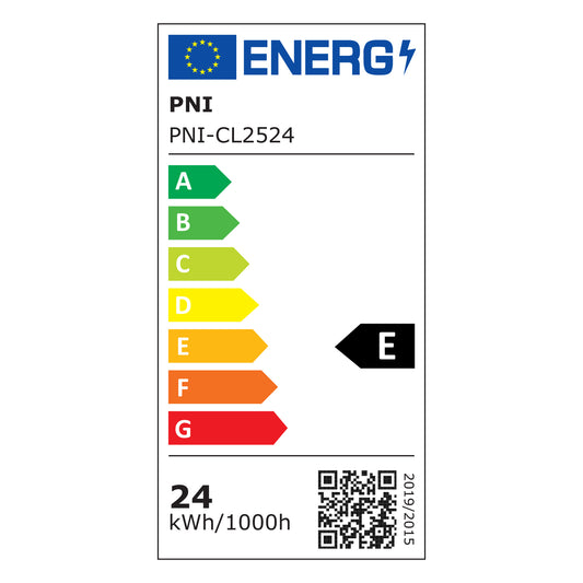 Spot LED PNI D-Light CL2524 24W, incastrabil, rotund 29 cm, 6400K, alimentare 230V, 2640 lm, alb rece