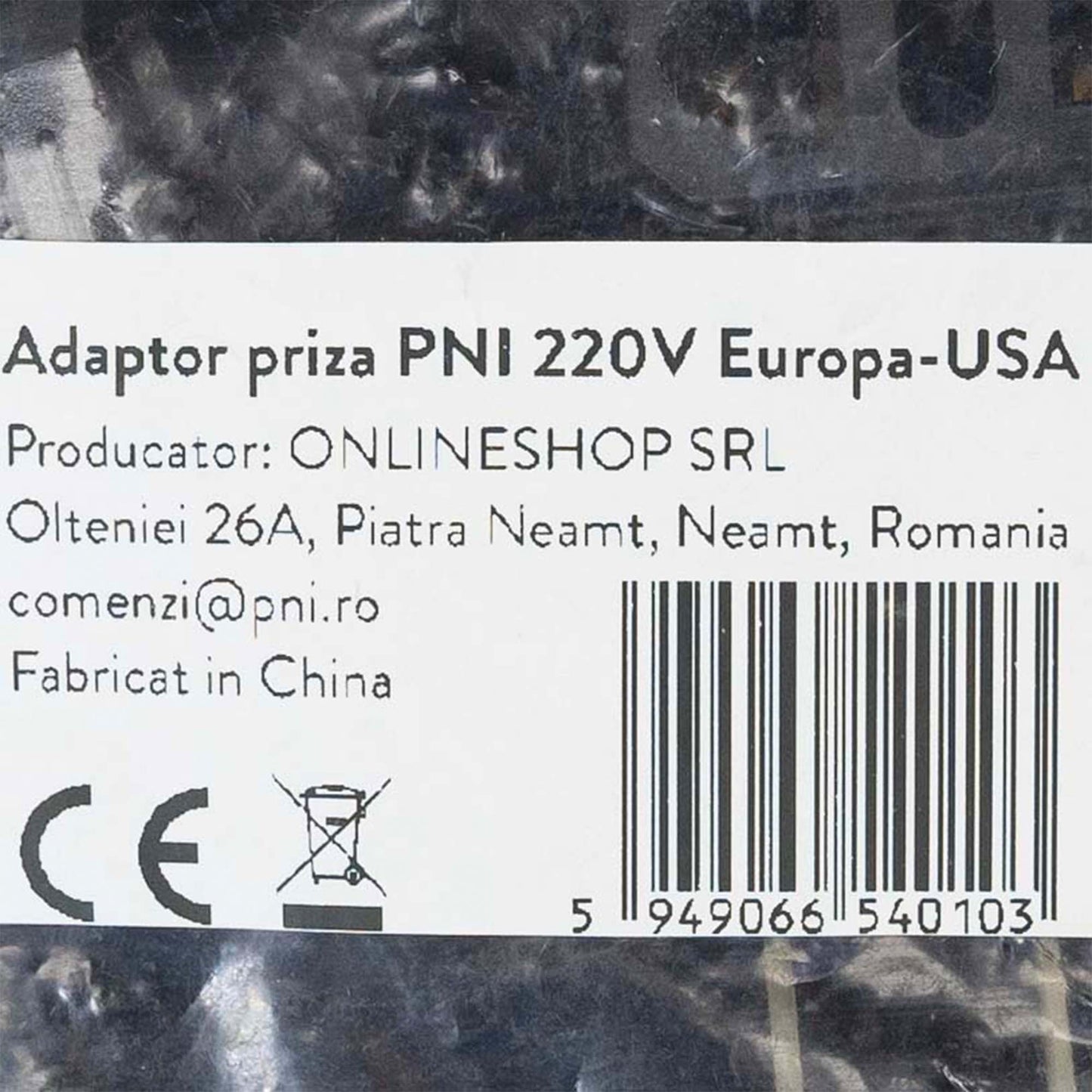 Adaptor priza PNI 220V Europa-USA