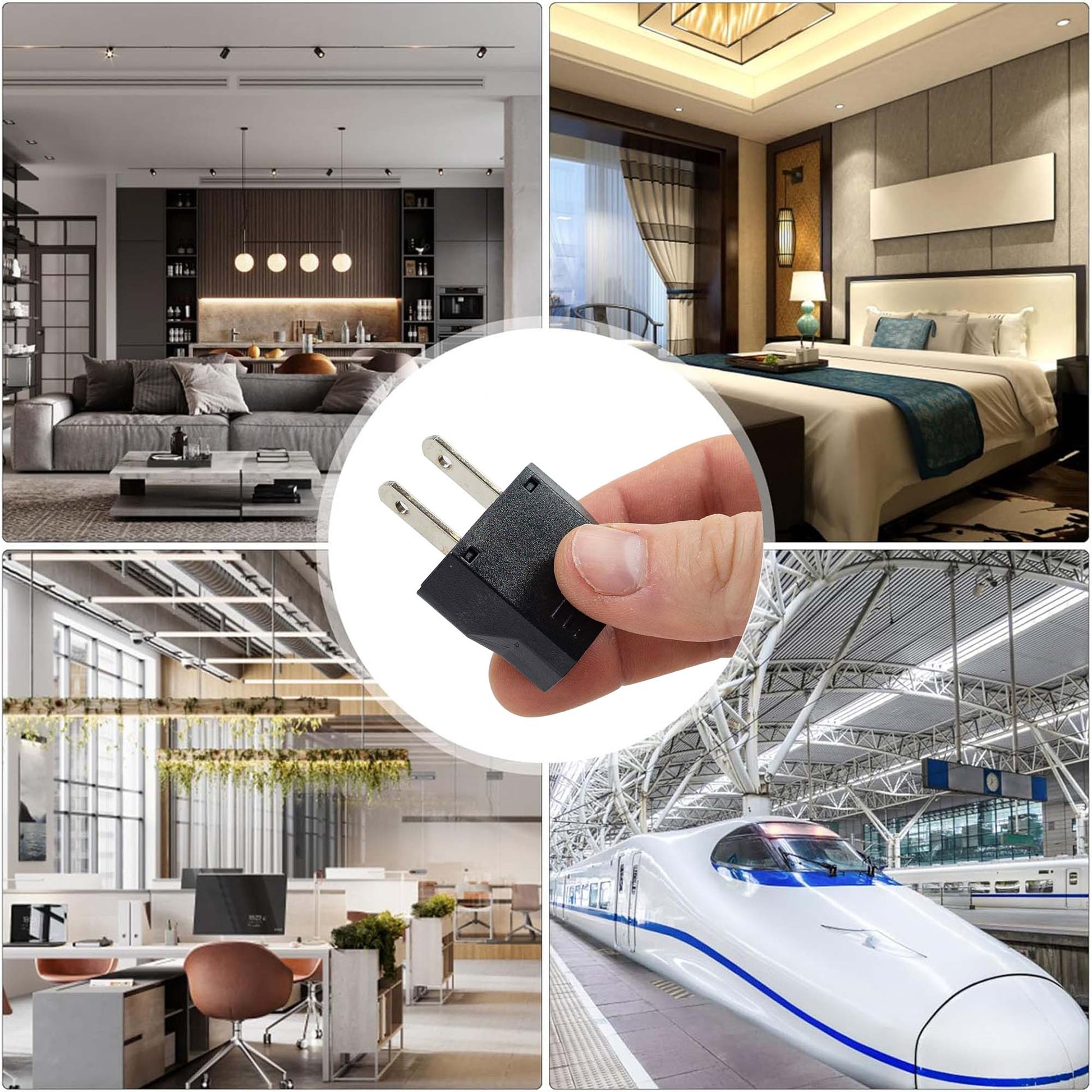 Adaptor priza PNI 220V Europa-USA