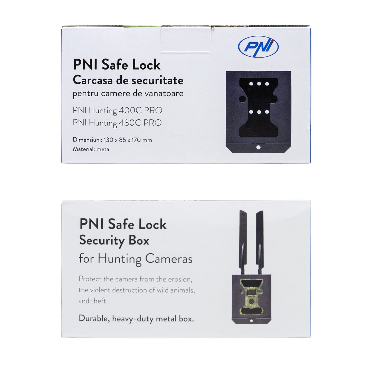Carcasa metalica de securitate PNI Safe Lock pentru camere de vanatoare PNI Hunting 400C PRO si PNI Hunting 480C PRO