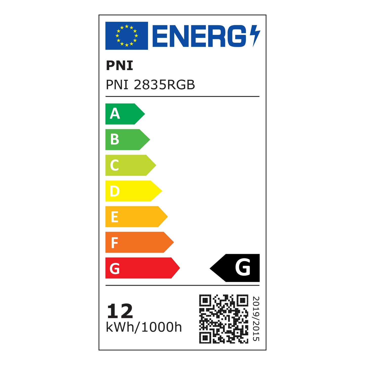 Banda LED PNI 2835RGB, RGB, IP65, silicon, lungime 5 metri, cu telecomanda, alimentator 230 V, dimabil, jocuri de lumini, 270 LED-uri tip 2835, 12W