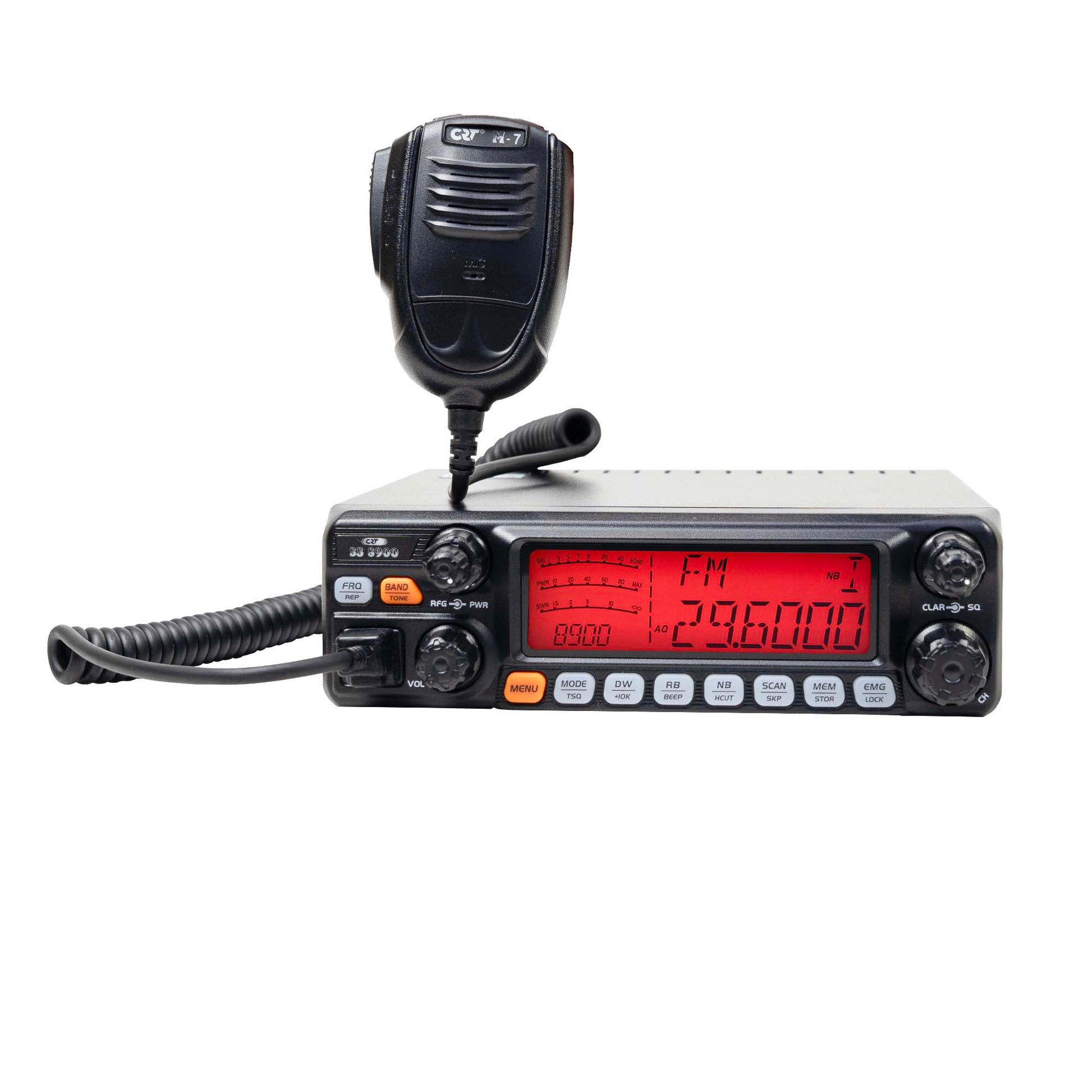 Statie radioamatori CRT SS 8900 AM, FM, LSB, USB, CW 28-29.7Mhz, ASQ, RF Gain, Roger Beep, 12V, programabil