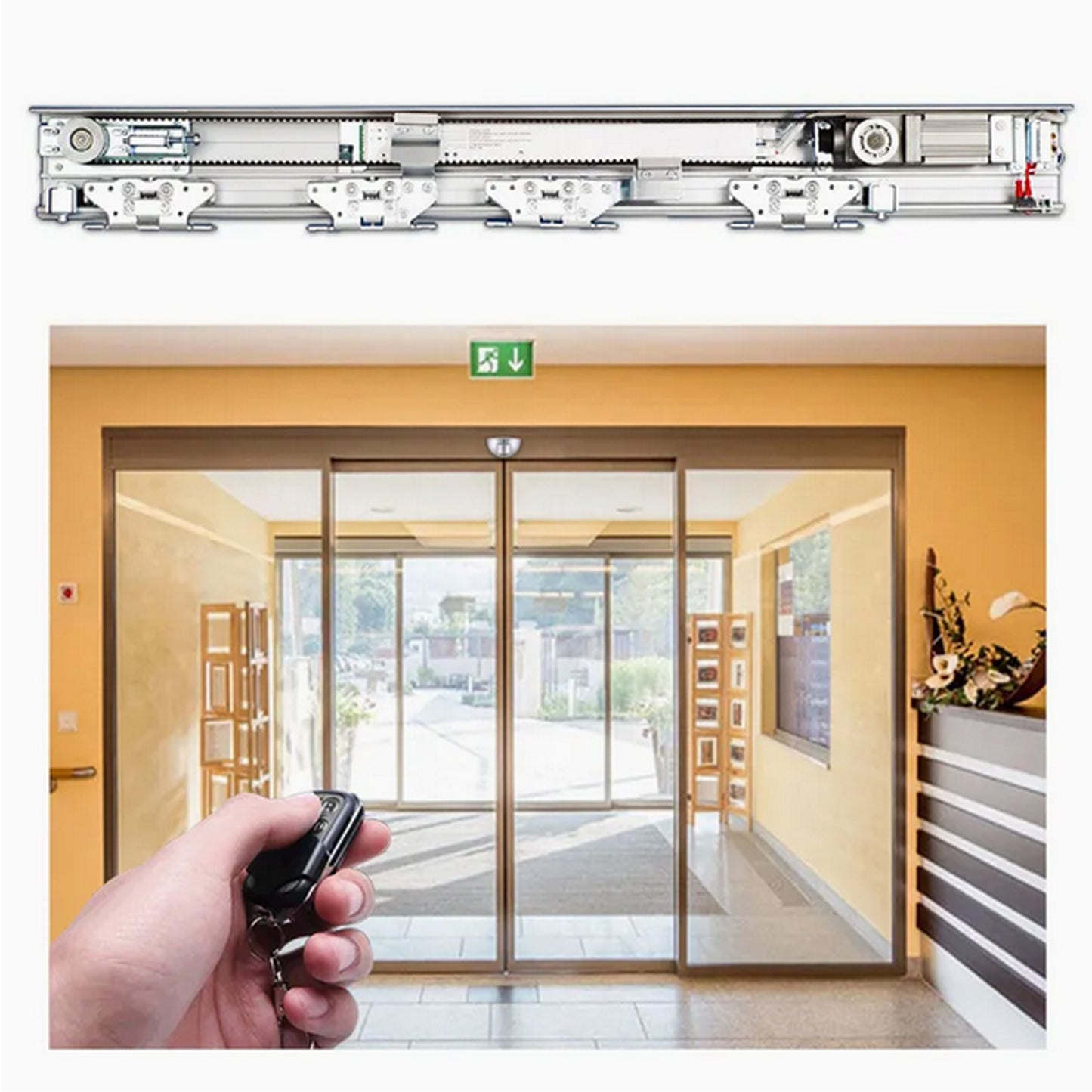 Sistem deschidere automata MAG150 pentru usi glisante 2 x 150kg