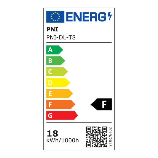 Tub LED PNI D-Light T8 18W din sticla lungime 120cm 1850lm, 6400K, alb rece, IP65