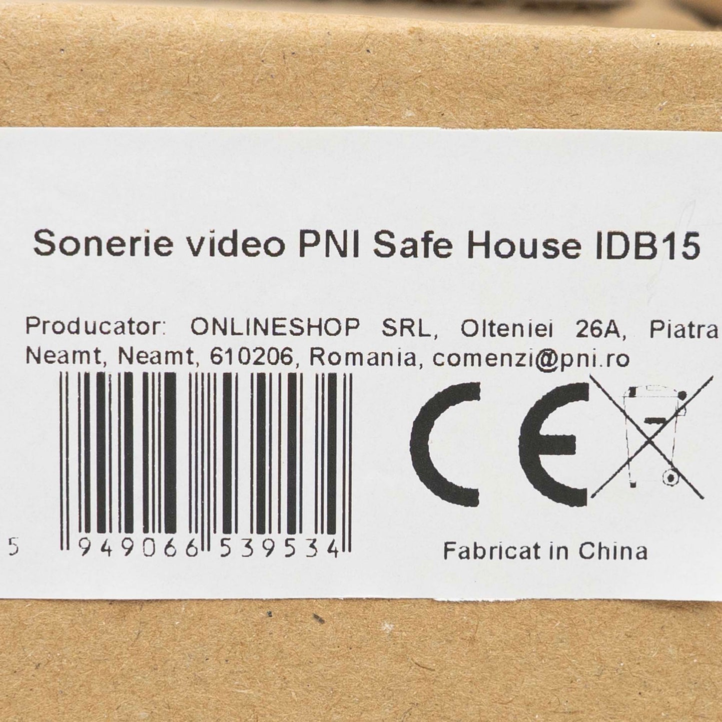 Sonerie video PNI Safe House IDB20, 2 MP, ONVIF, detectie miscare, detectie umana, slot card micro SD, iesire yala electromagnetica, audio bidirectional, compatibila cu soneria interioara PNI SN15