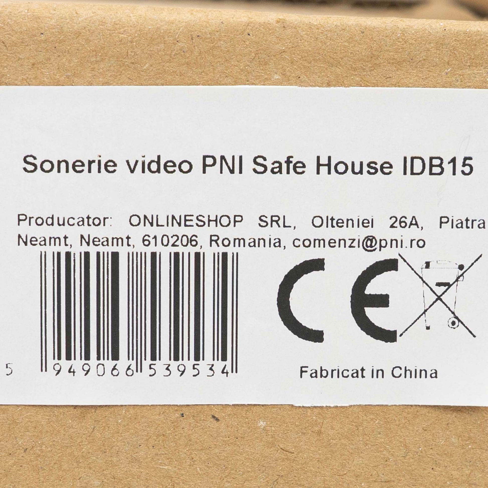 Sonerie video PNI Safe House IDB20, 2 MP, ONVIF, detectie miscare, detectie umana, slot card micro SD, iesire yala electromagnetica, audio bidirectional, compatibila cu soneria interioara PNI SN15