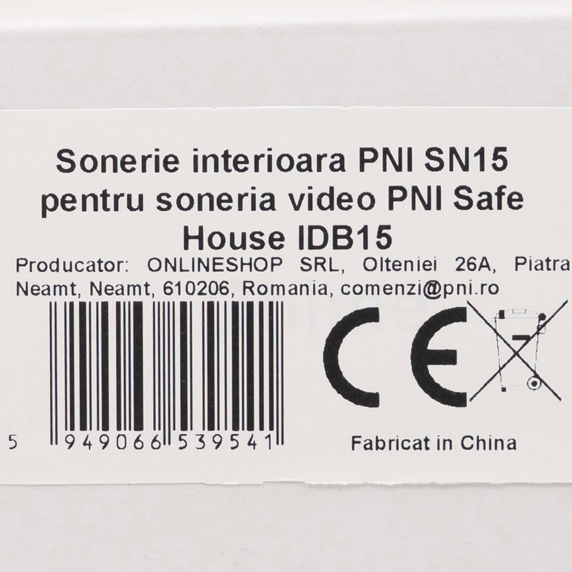Sonerie interioara PNI SN15 pentru soneria video PNI Safe House IDB15