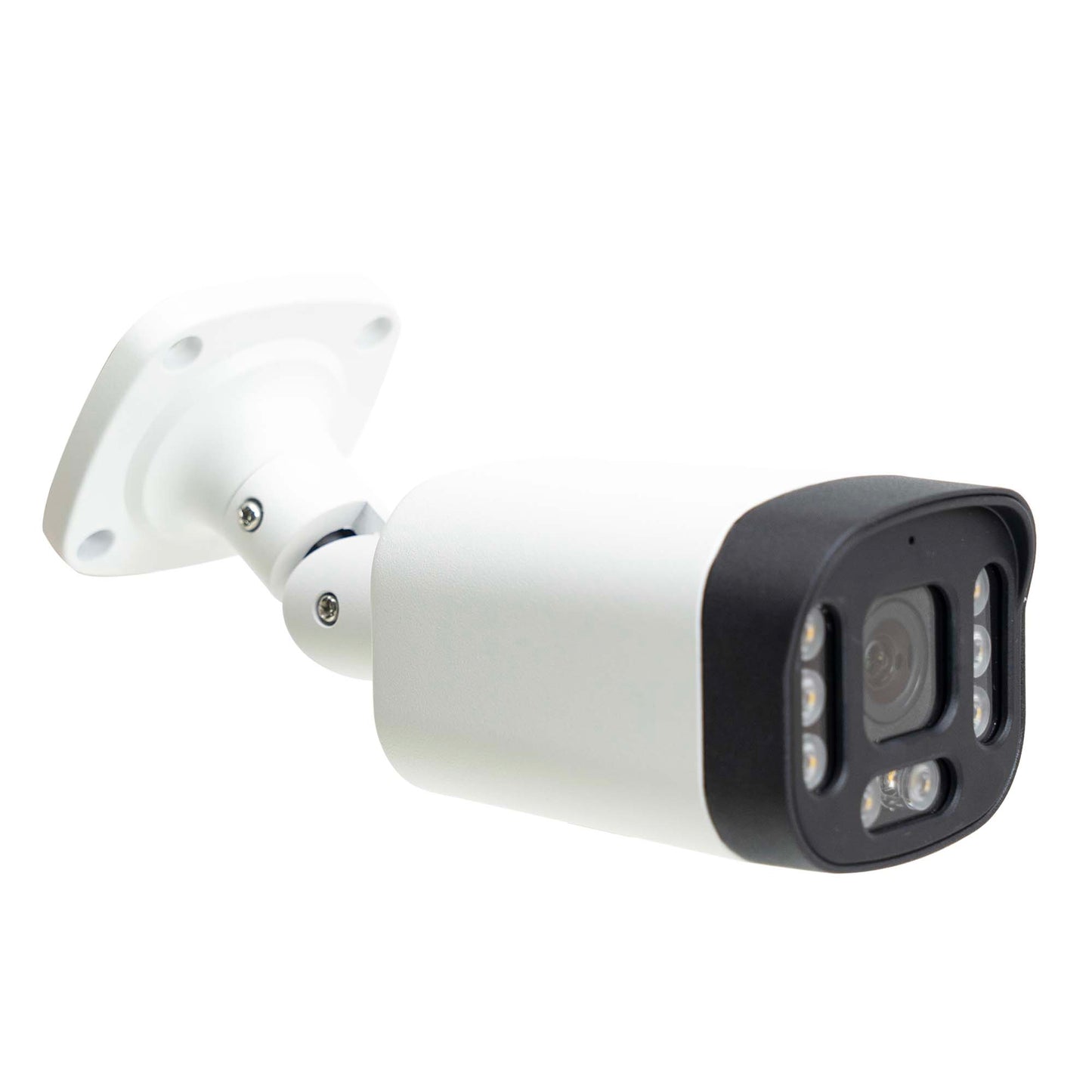 Camera supraveghere video PNI IP7726 6MP, 8 LED-uri BlackLight, lentila 4mm, 12V, pentru exterior, alb