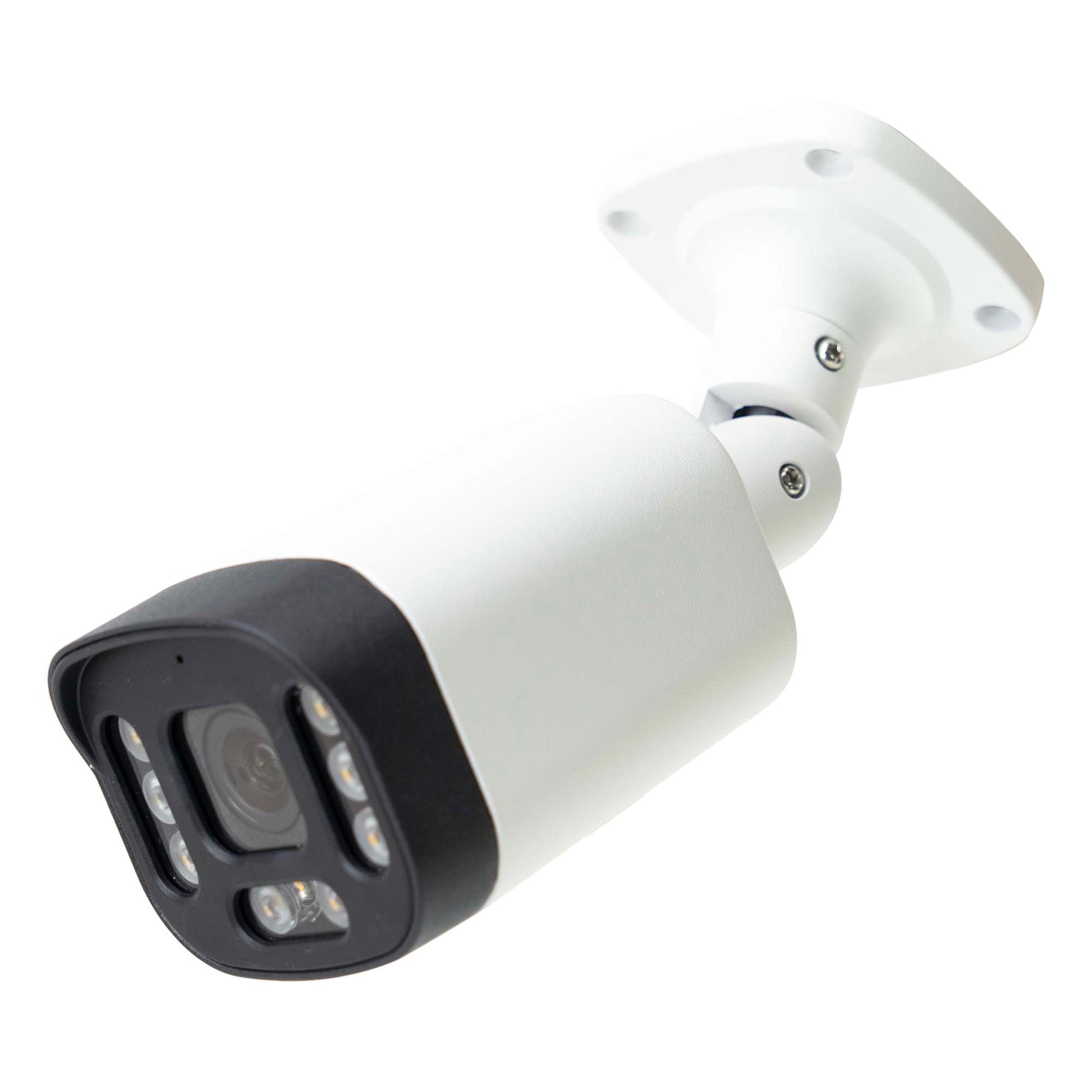 Camera supraveghere video PNI IP7726 6MP, 8 LED-uri BlackLight, lentila 4mm, 12V, pentru exterior, alb